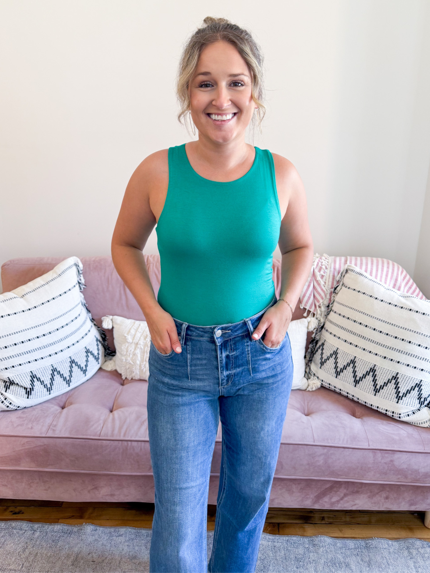 Basic Double Layered Tank - The Collective Rose