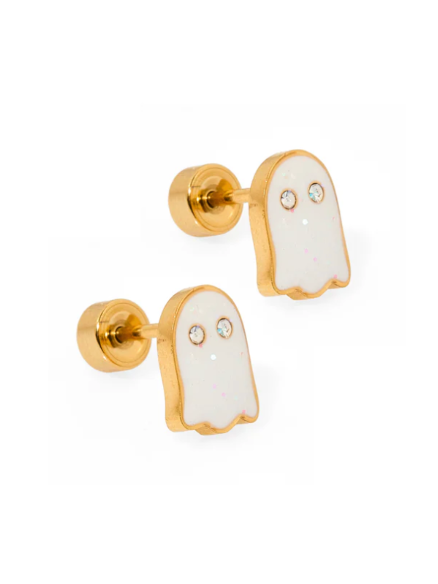 Ghost Screwback Stud Earrings - The Collective Rose