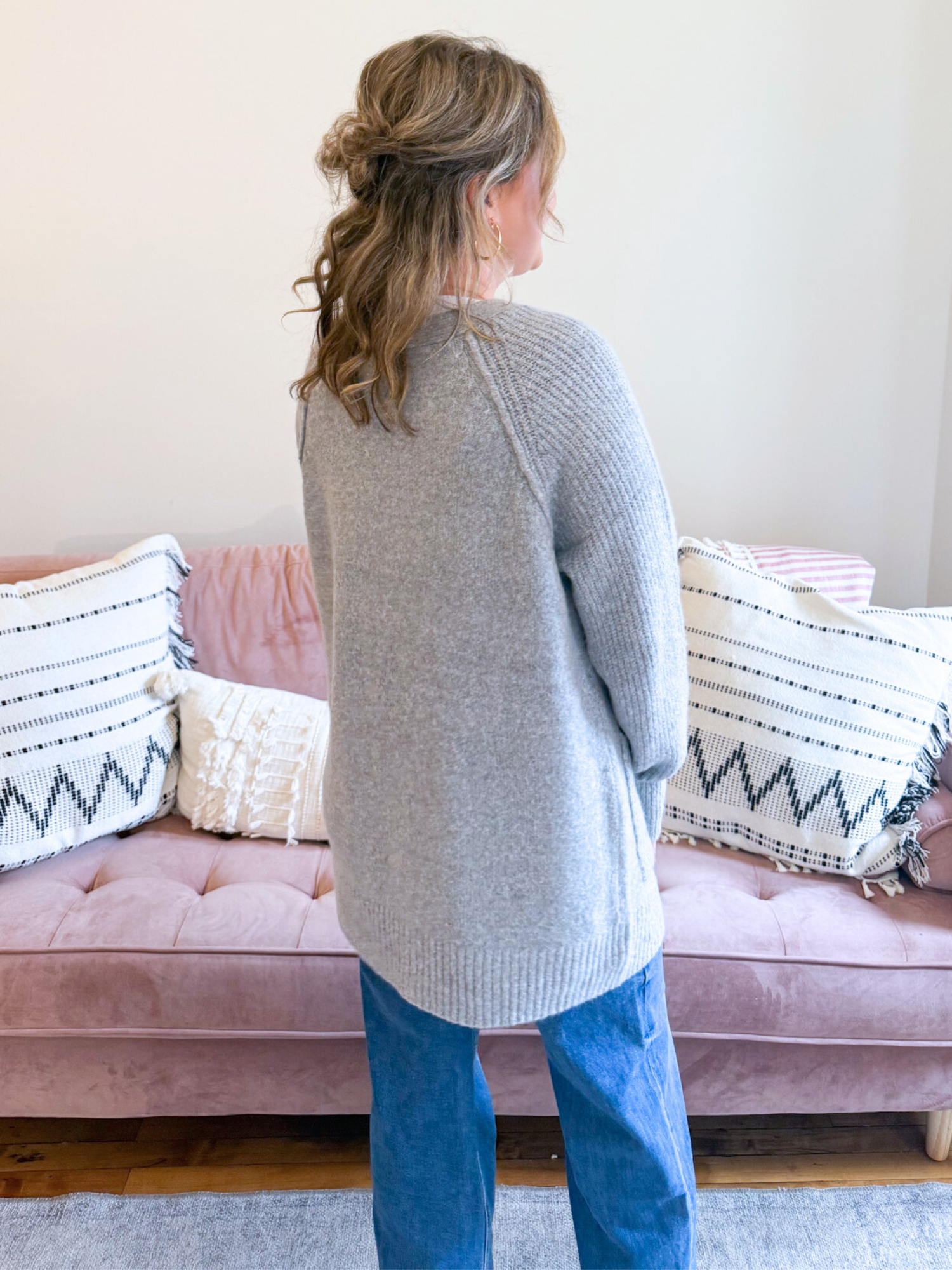 Noa Oversized Cardigan - The Collective Rose