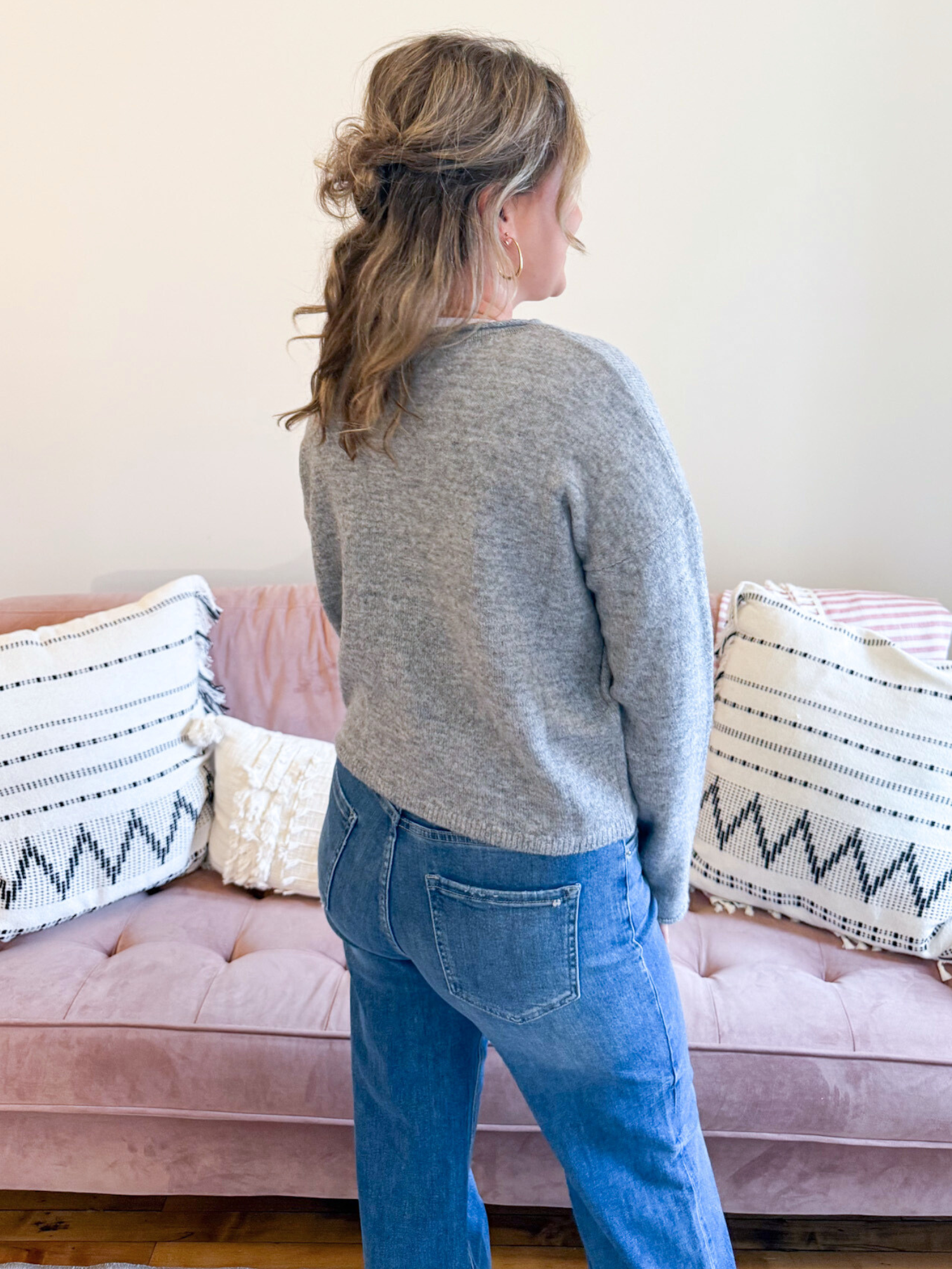 Marley Lightweight Cardigan - Gray - The Collective Rose