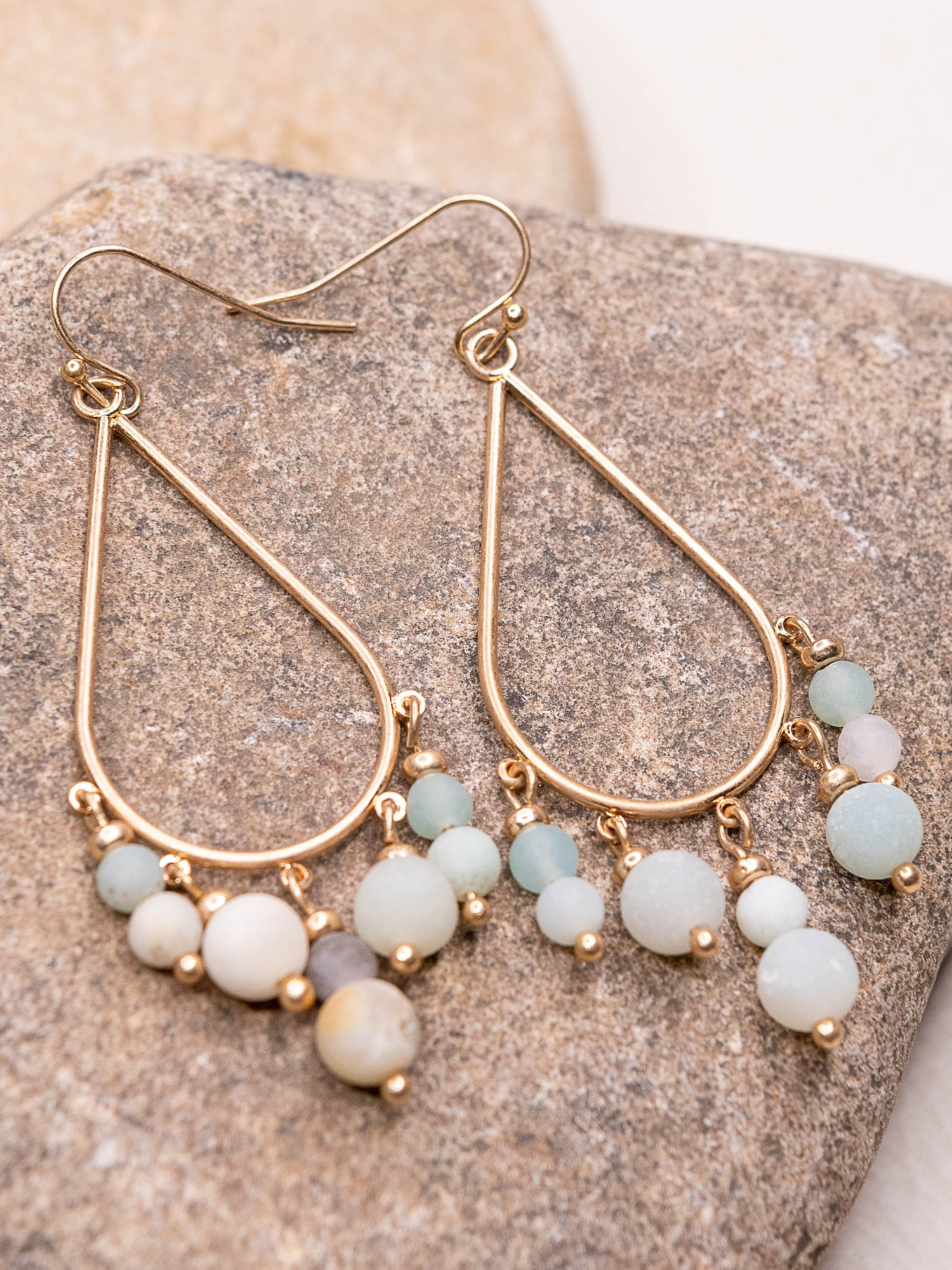 Alanna Beaded Teardrop Earrings - The Collective Rose