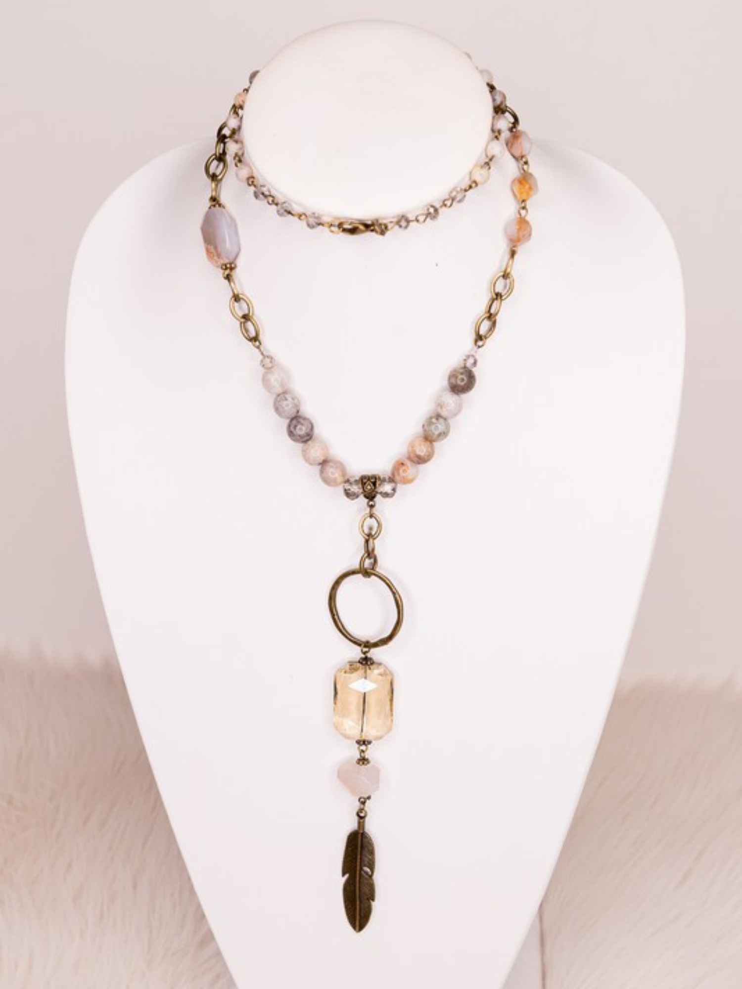 Raquel Long Necklace - The Collective Rose