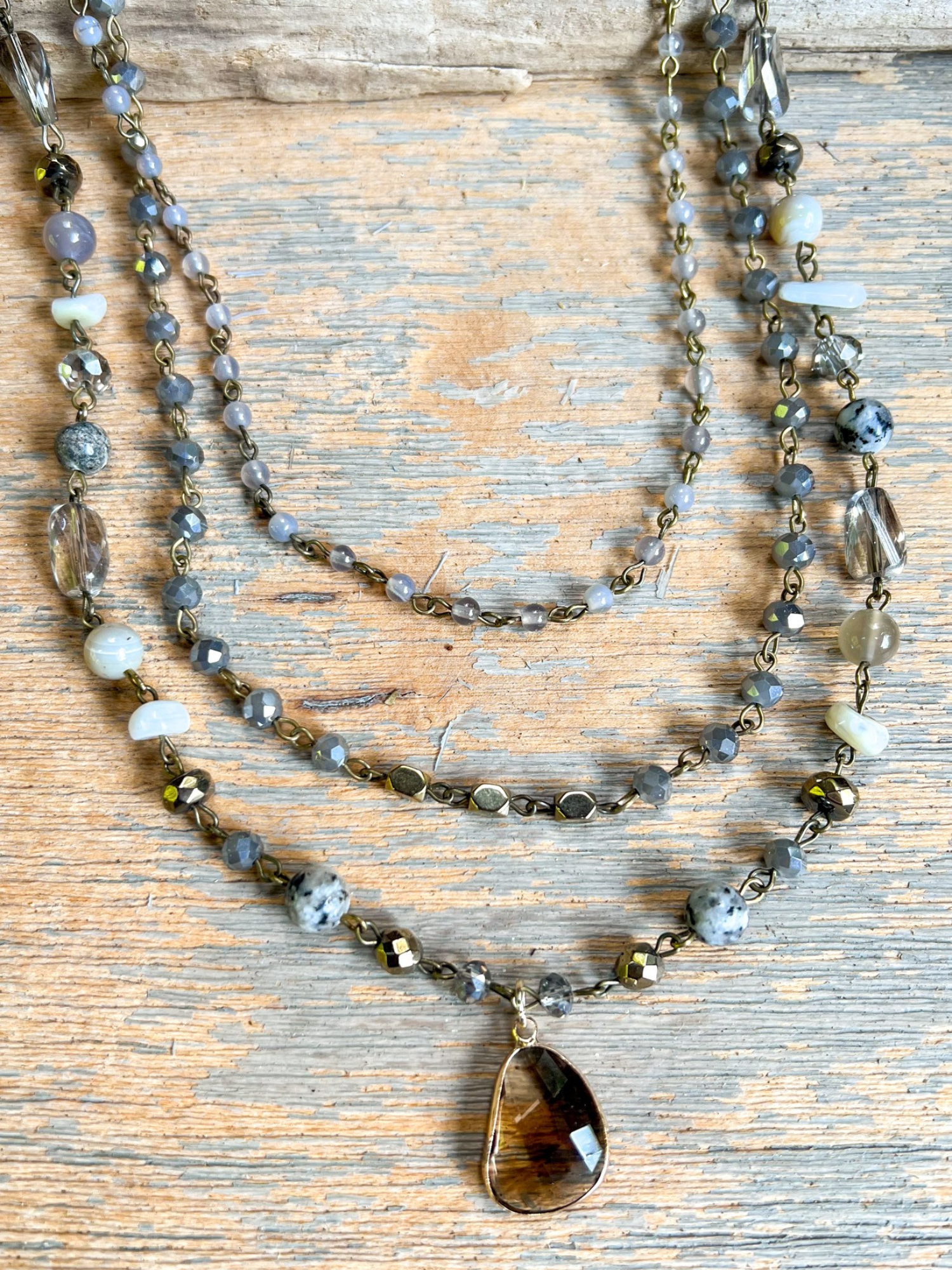 Darcy Magnetic Layered Necklace - The Collective Rose