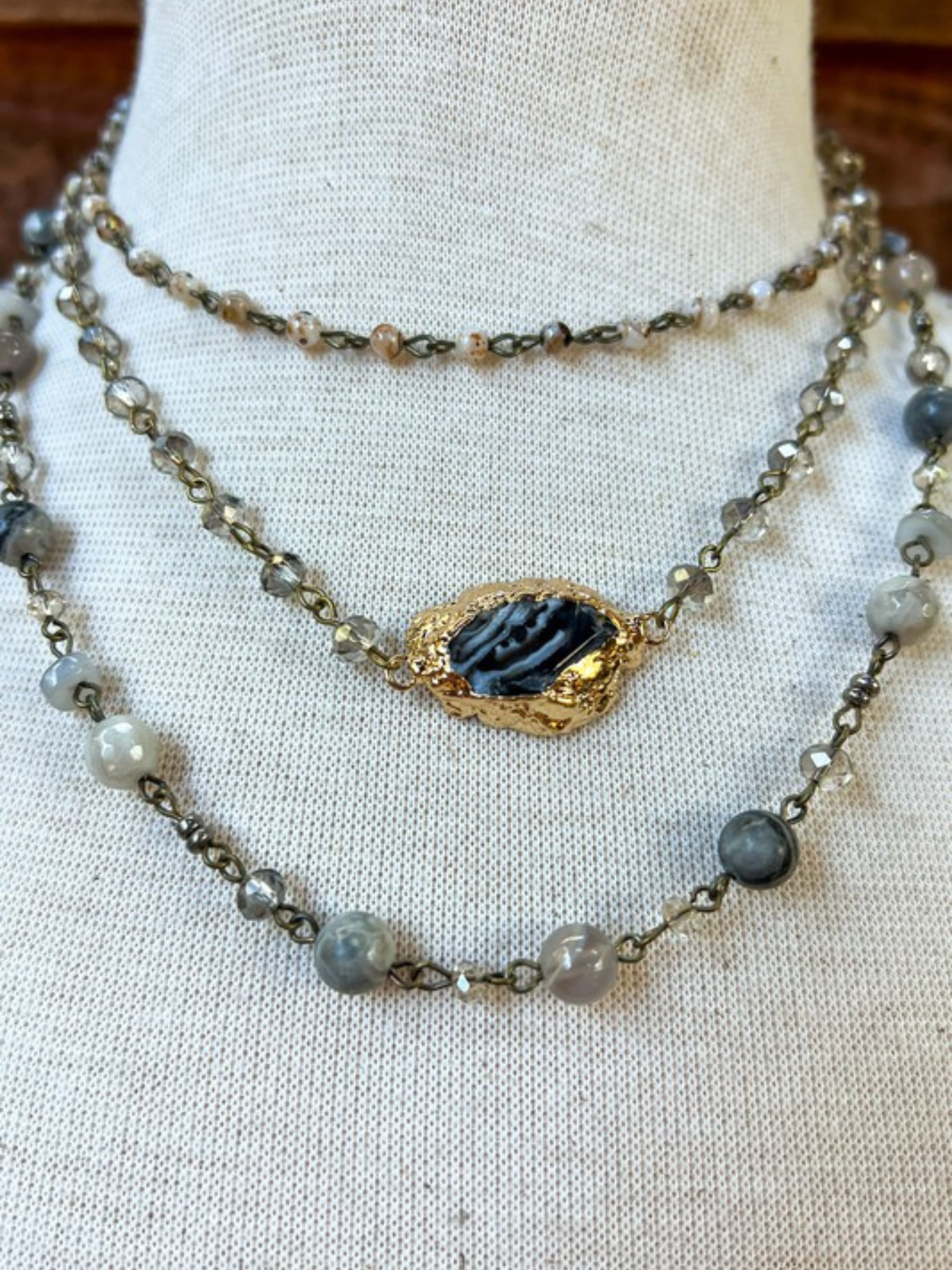 Florence Magnetic Layered Necklace - The Collective Rose