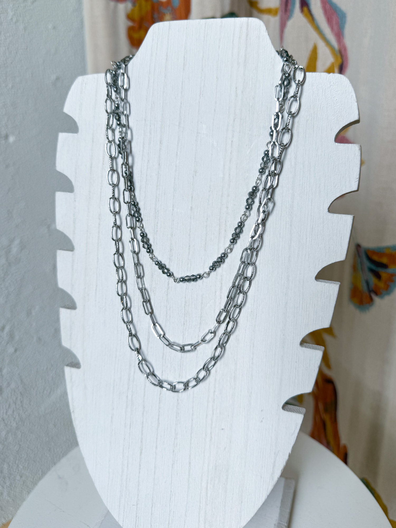 Cybil Layered Necklace - The Collective Rose