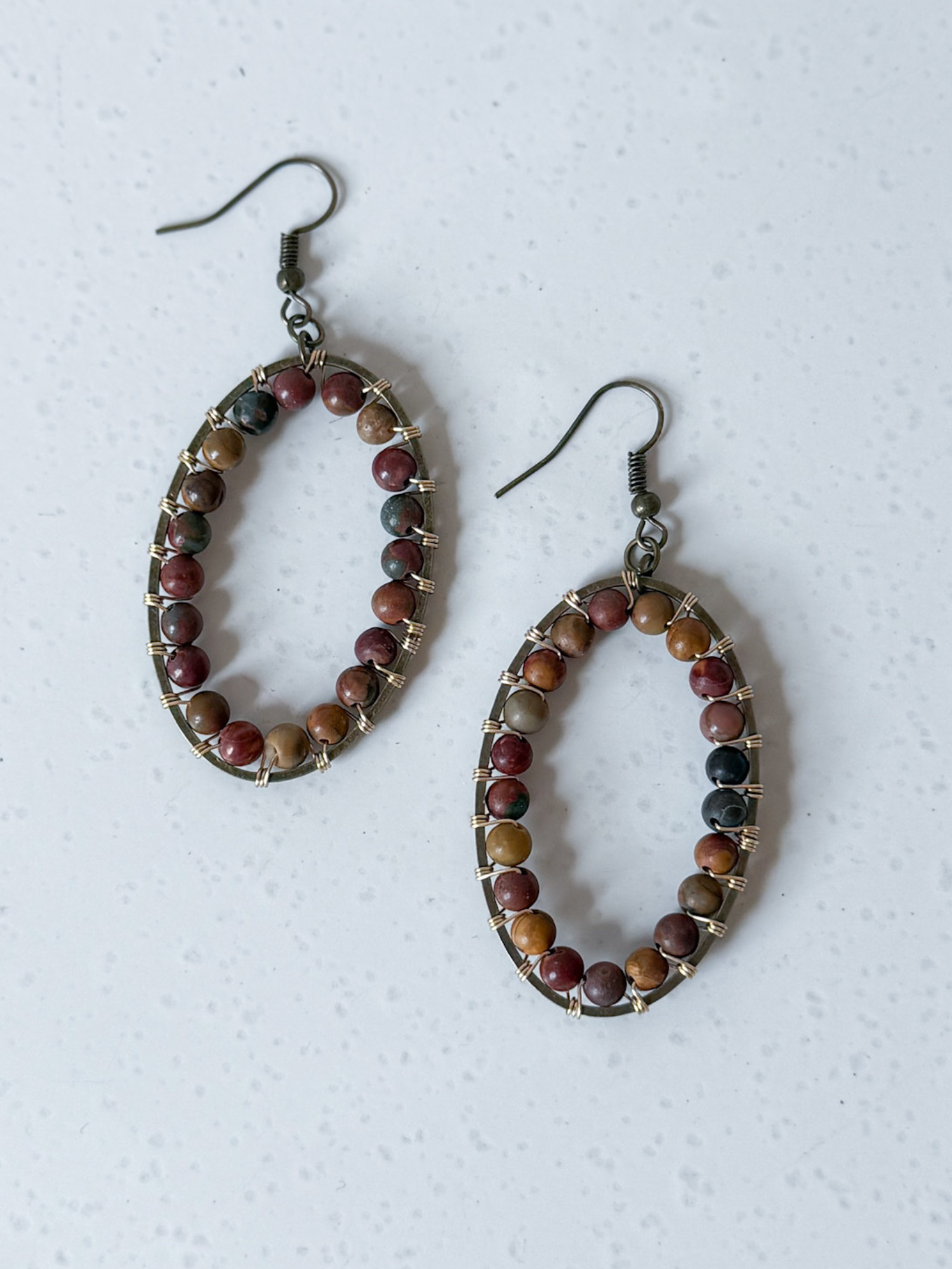 Calista Autumn Beaded Earrings - The Collective Rose