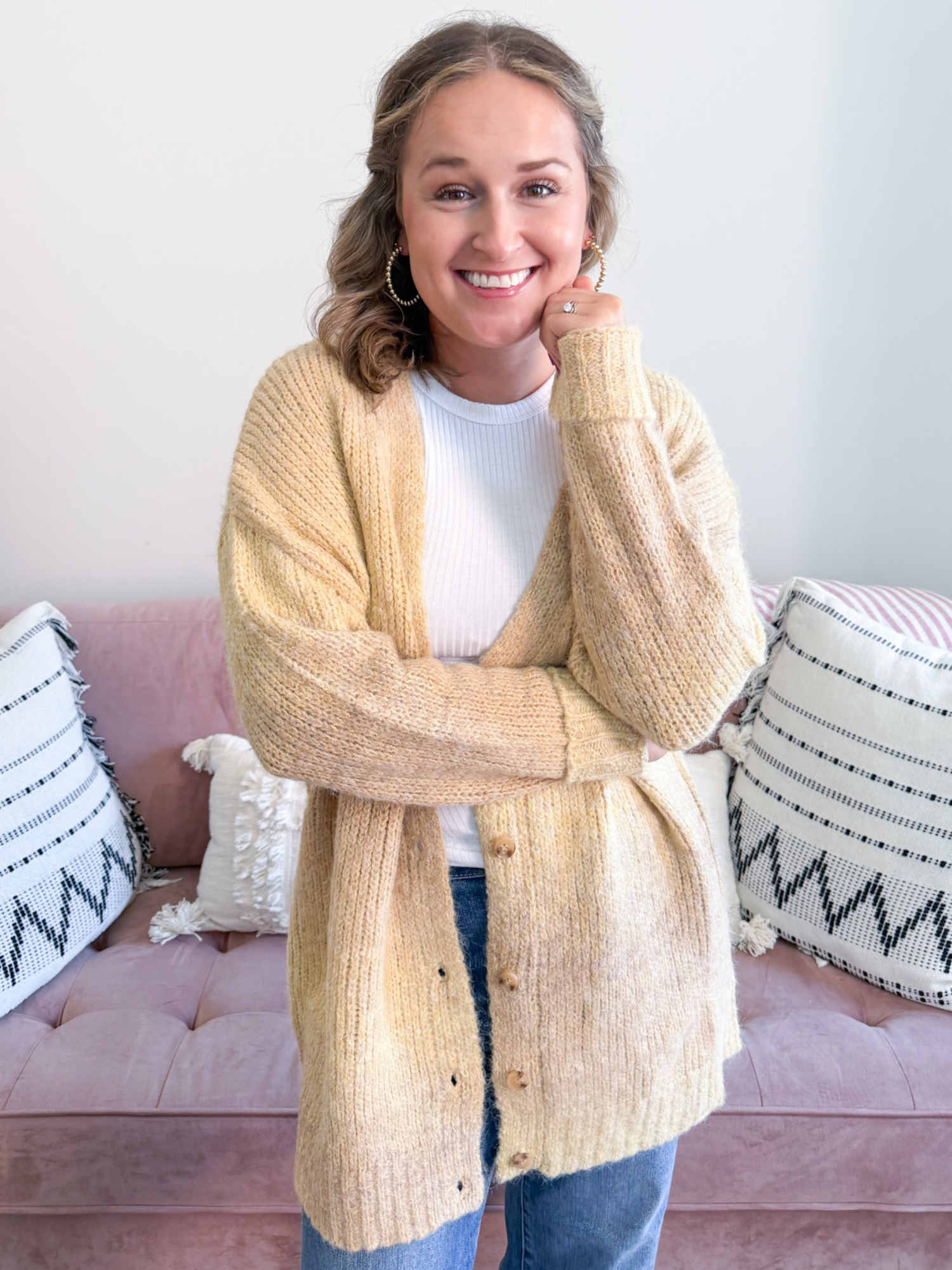 Banana Bread Cardigan - The Collective Rose
