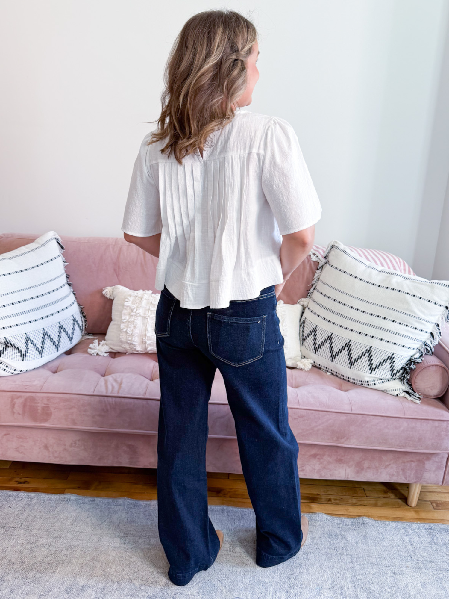 Super High Rise Western Wide Leg - The Collective Rose