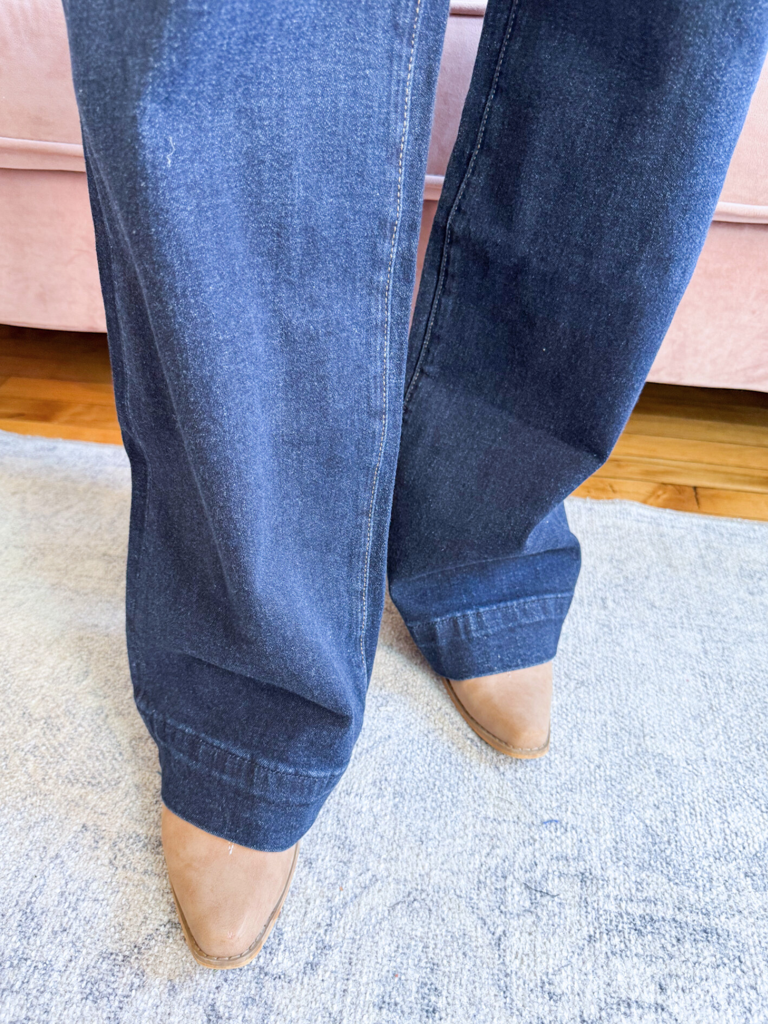 Super High Rise Western Wide Leg - The Collective Rose