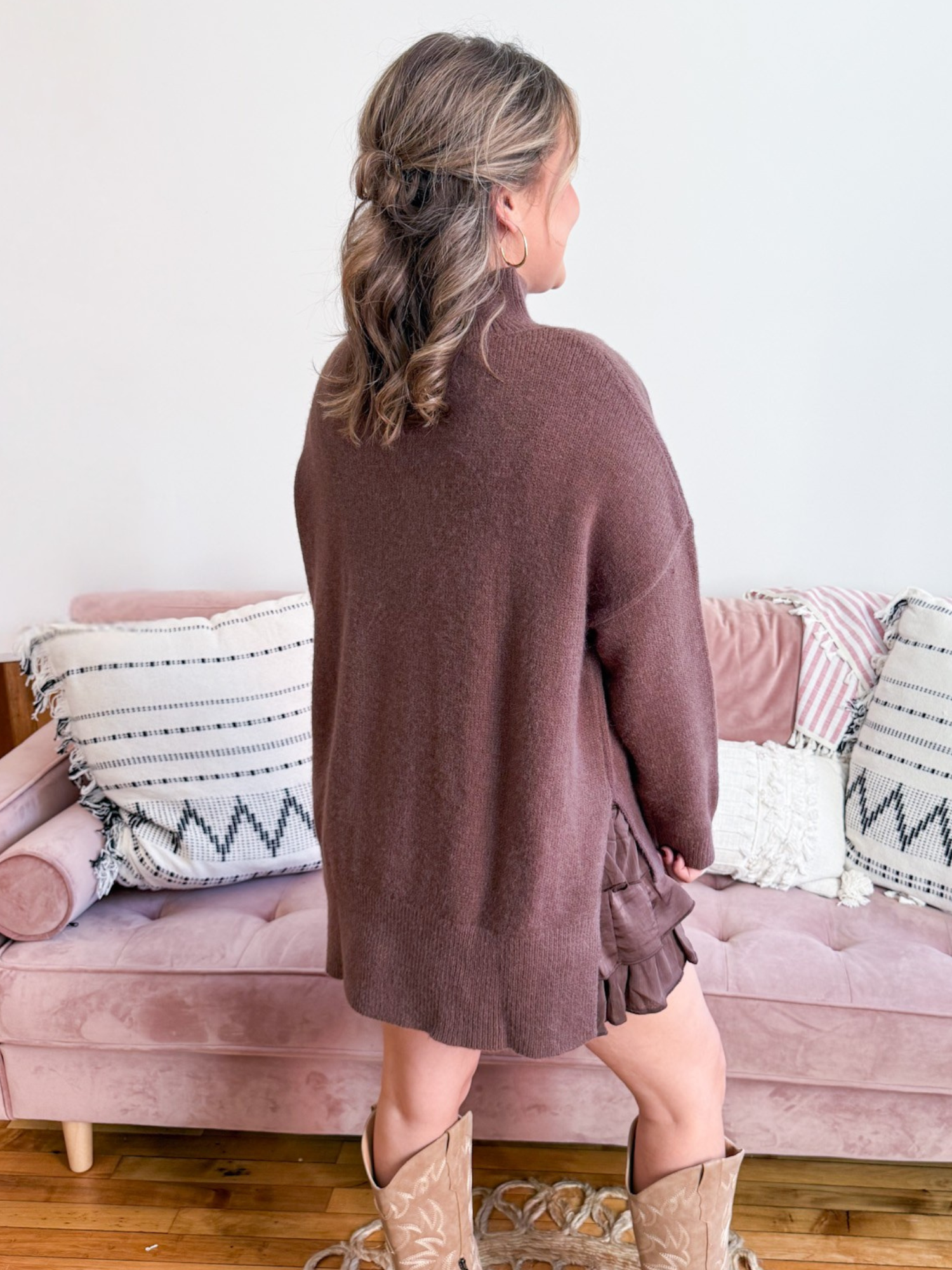 Nicola Mock Neck Sweater