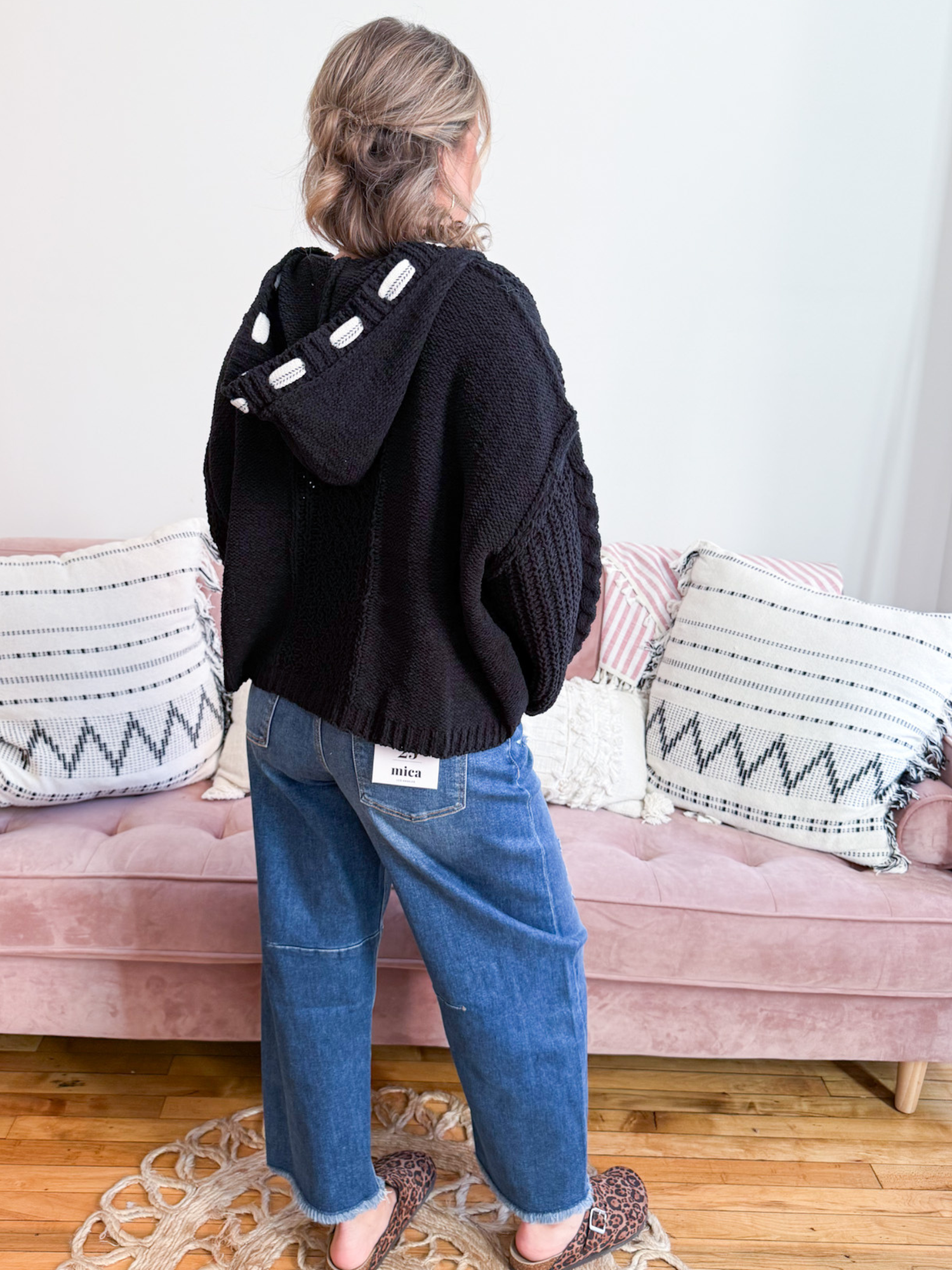 Super High Distressed Barrel Jeans