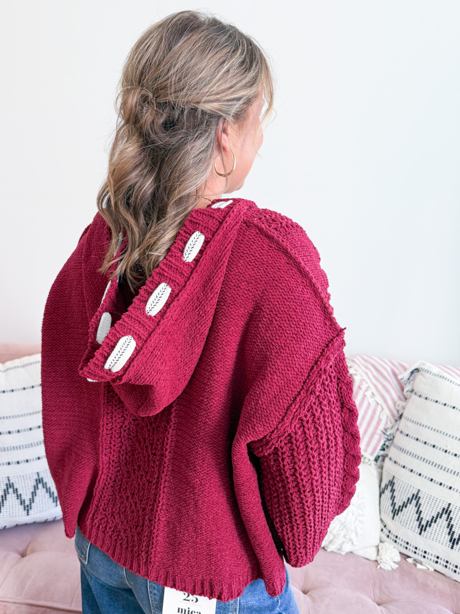 Vail Hooded Sweater - Cabernet