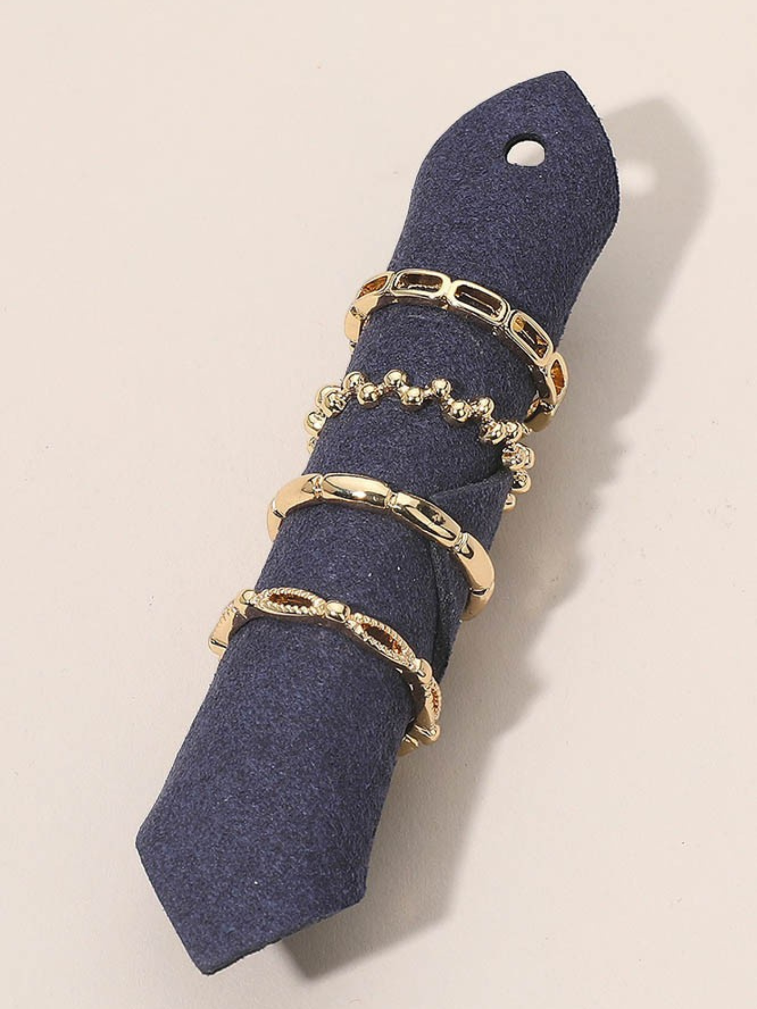 Stackable Ring Set - Gold - The Collective Rose