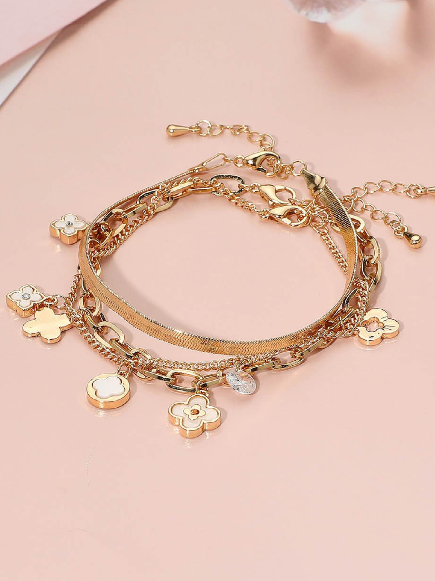 Clover Bracelet Set - The Collective Rose