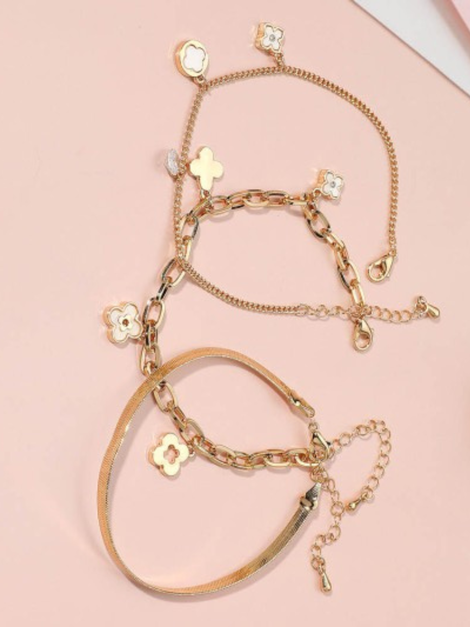 Clover Bracelet Set - The Collective Rose