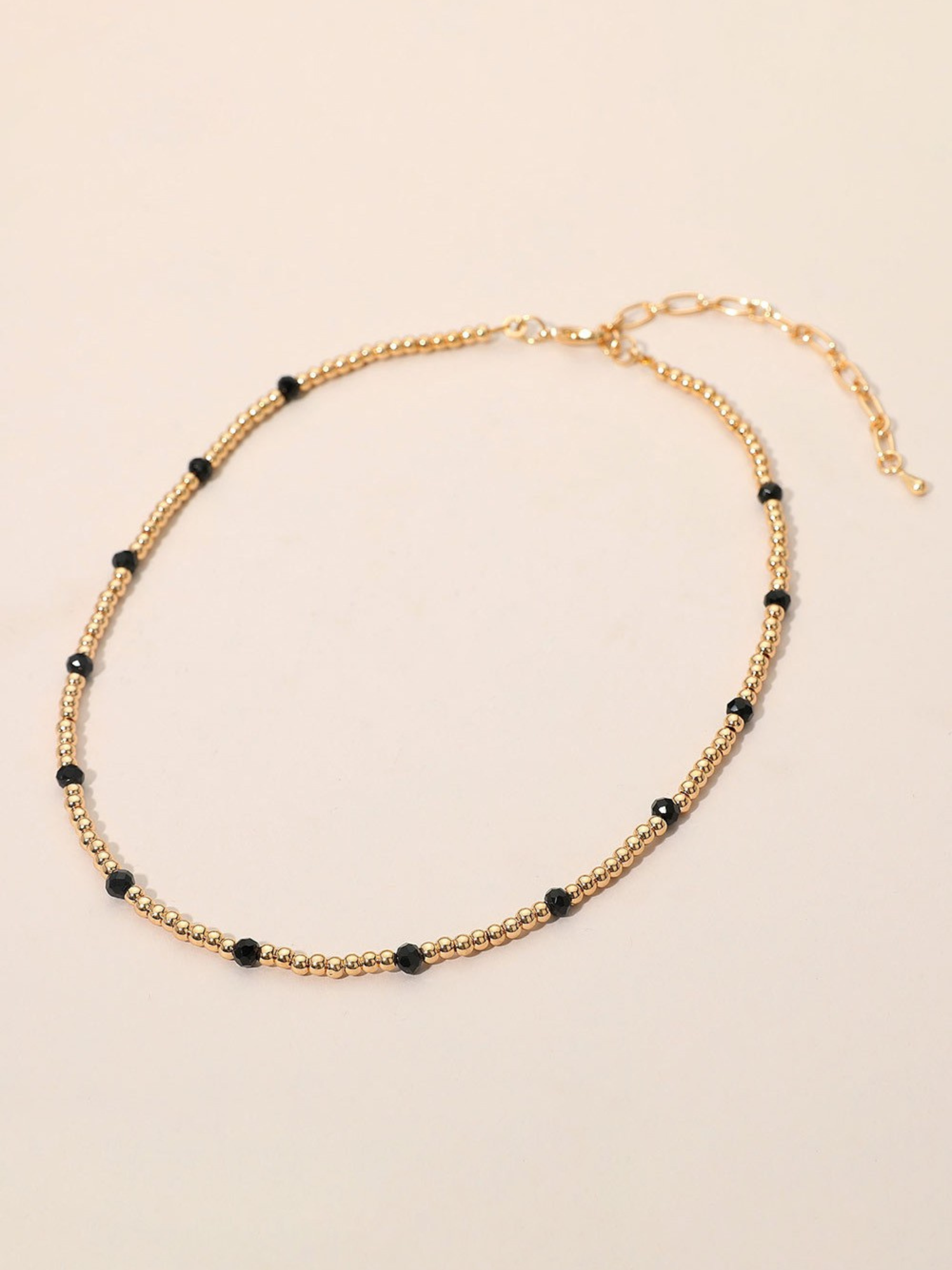 Gold Beaded Layering Necklace - The Collective Rose