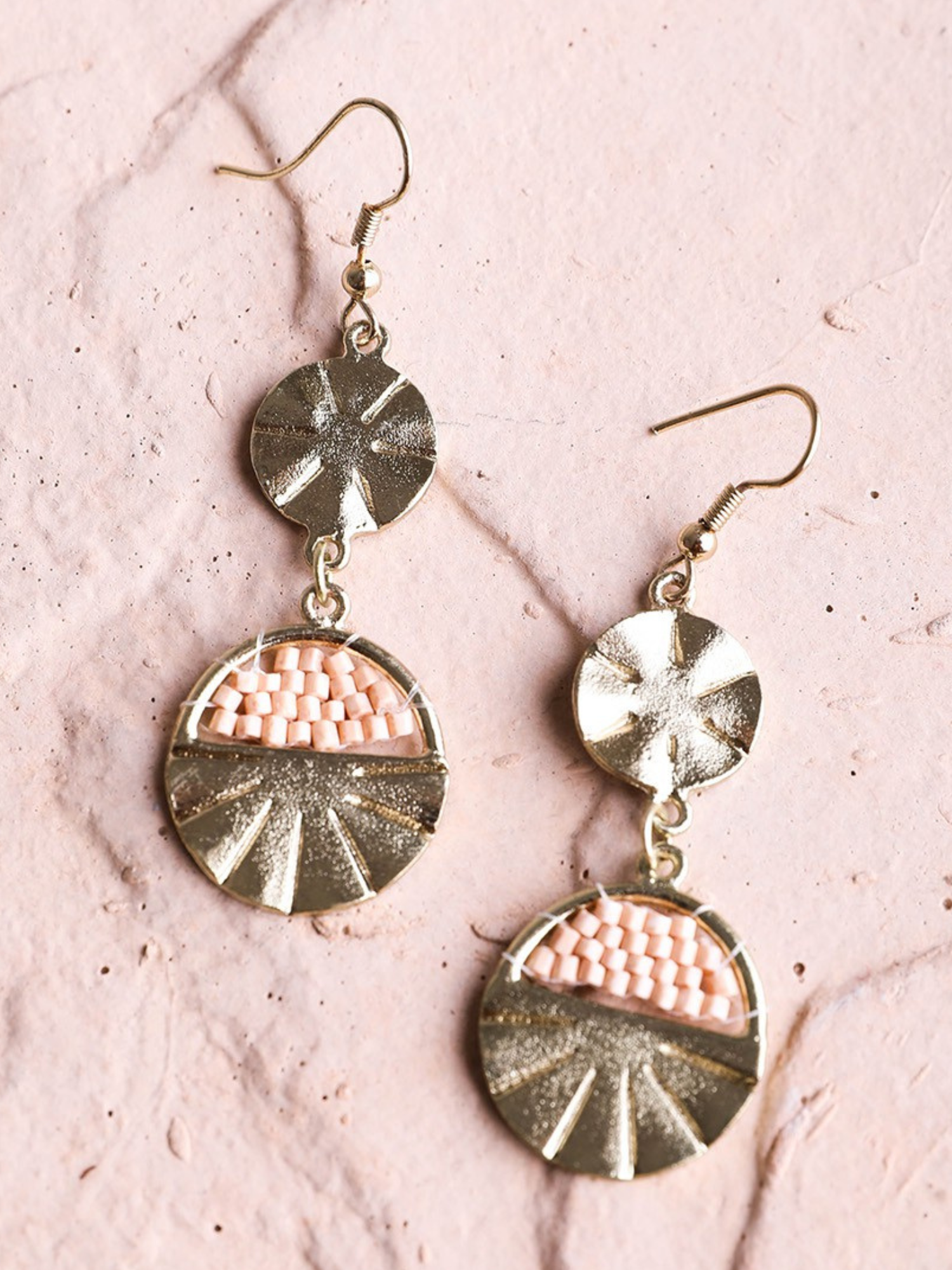 Golden Sunrise Drop Earrings - The Collective Rose