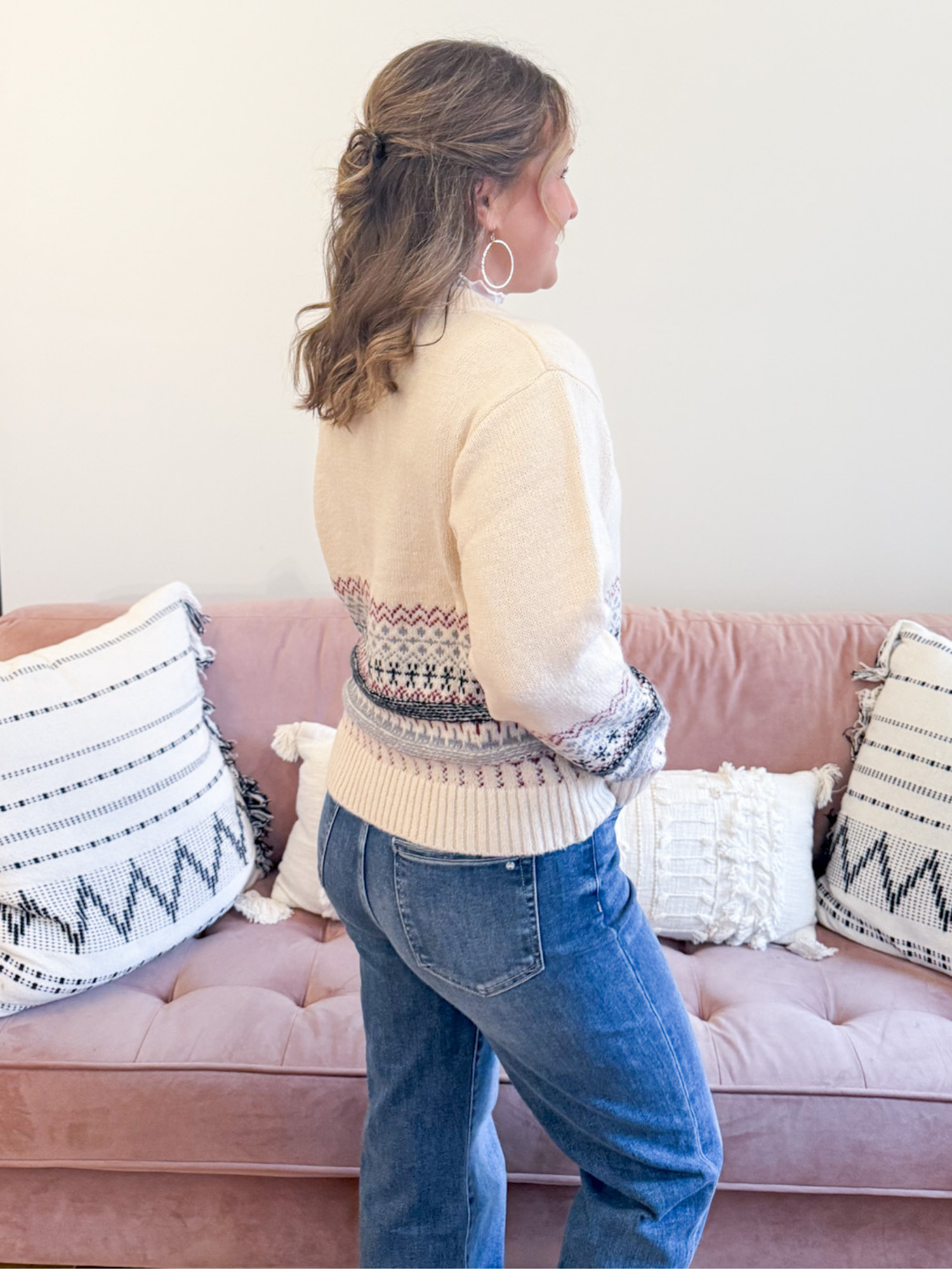 Siena Fair Isle Sweater - The Collective Rose