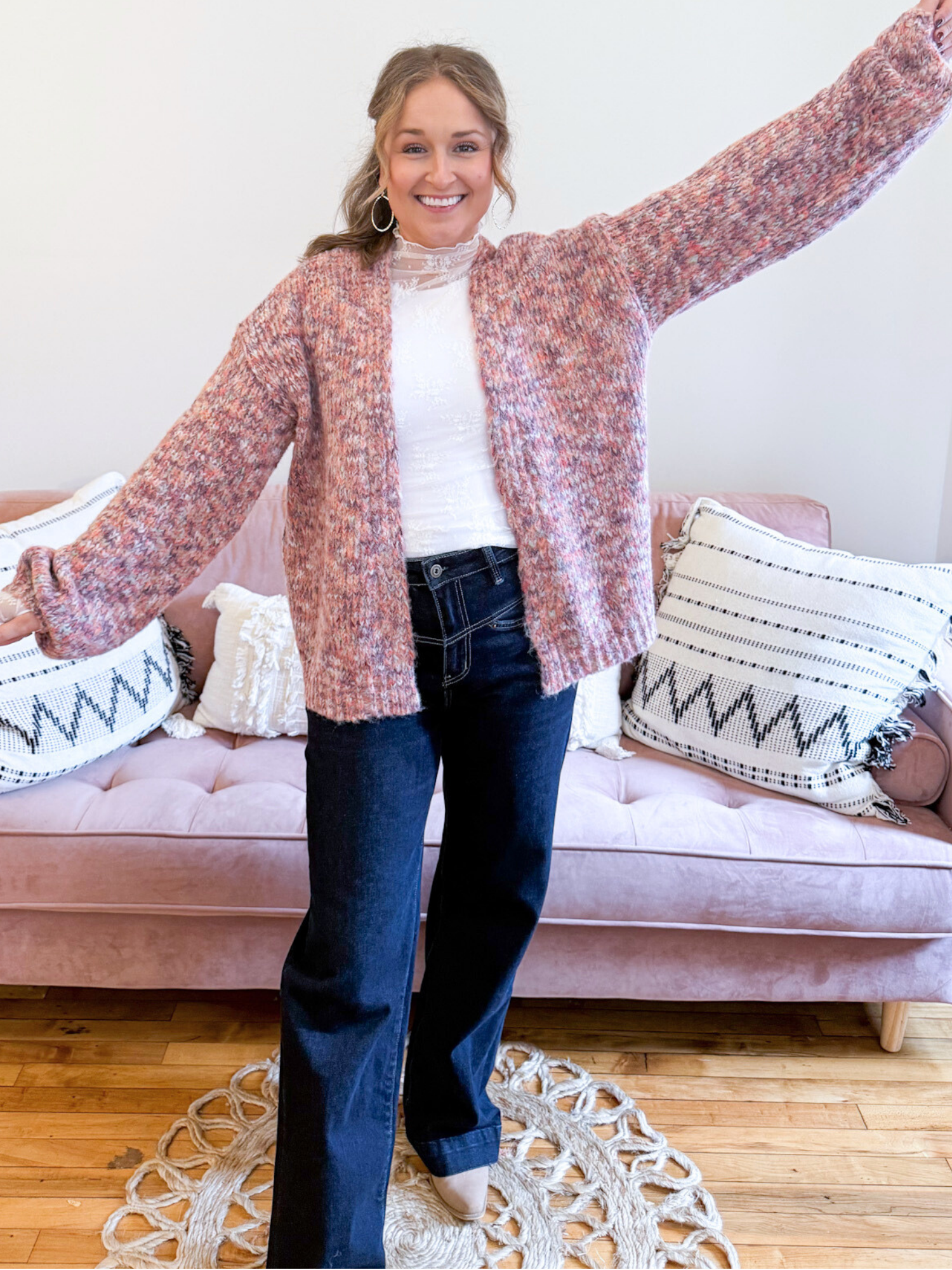 Maisy Multi Color Cardigan - The Collective Rose