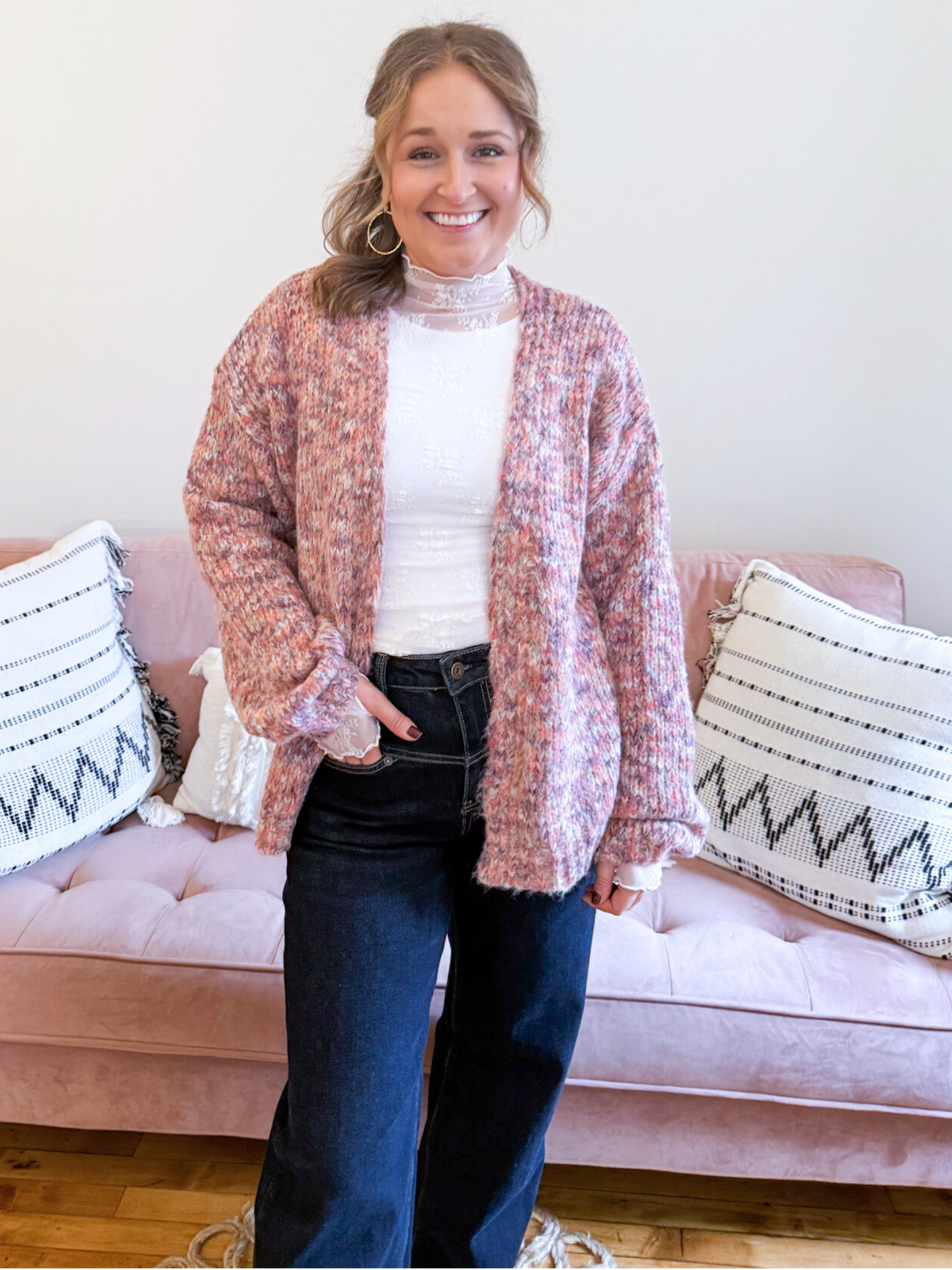 Maisy Multi Color Cardigan - The Collective Rose