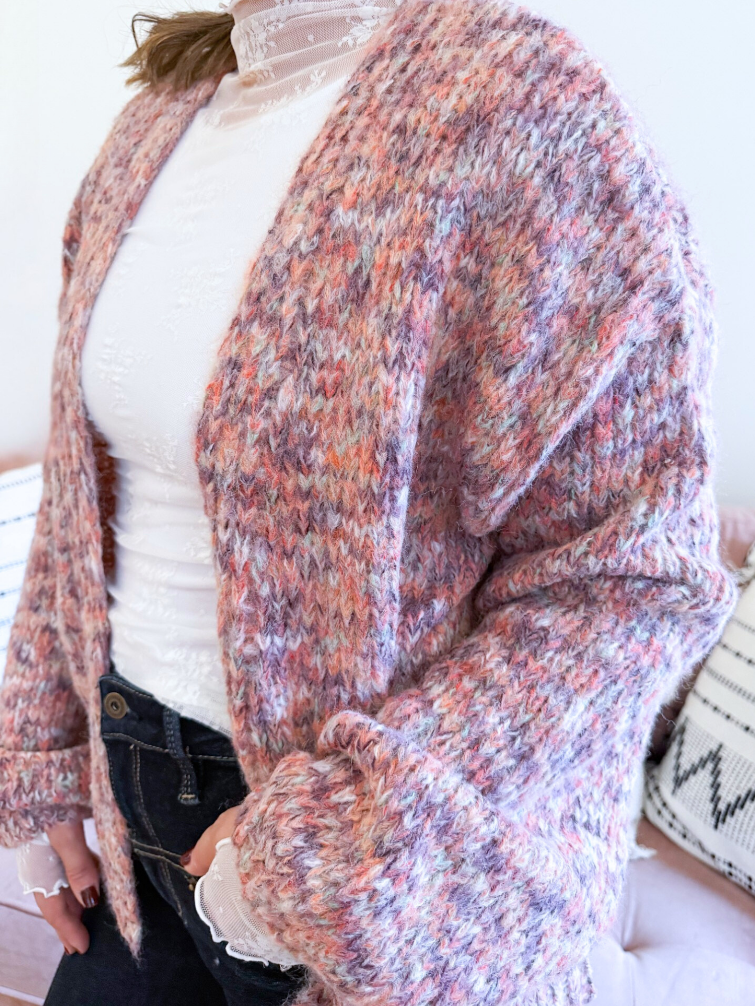 Maisy Multi Color Cardigan - The Collective Rose