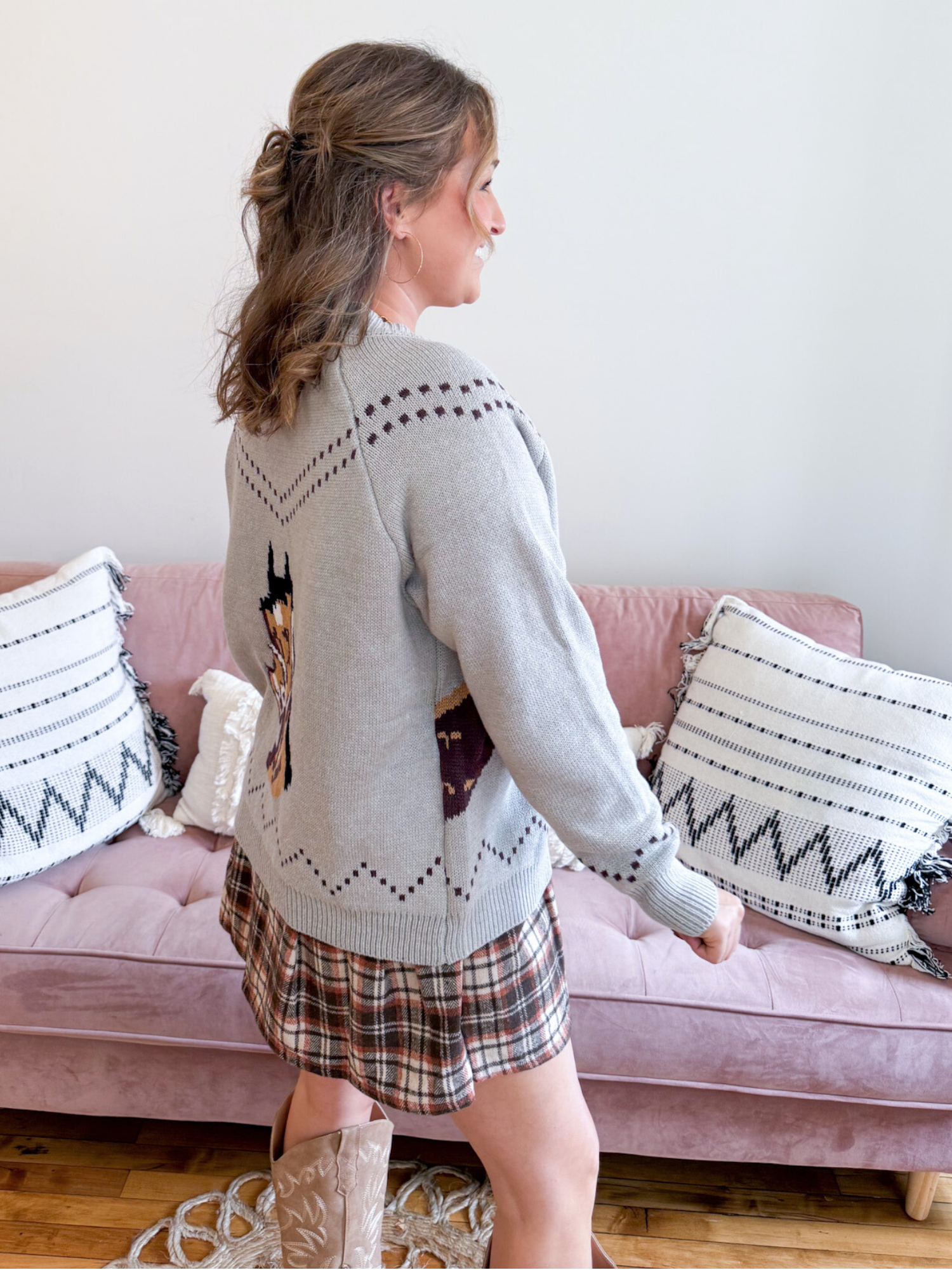 Montana Horse Cardigan - The Collective Rose