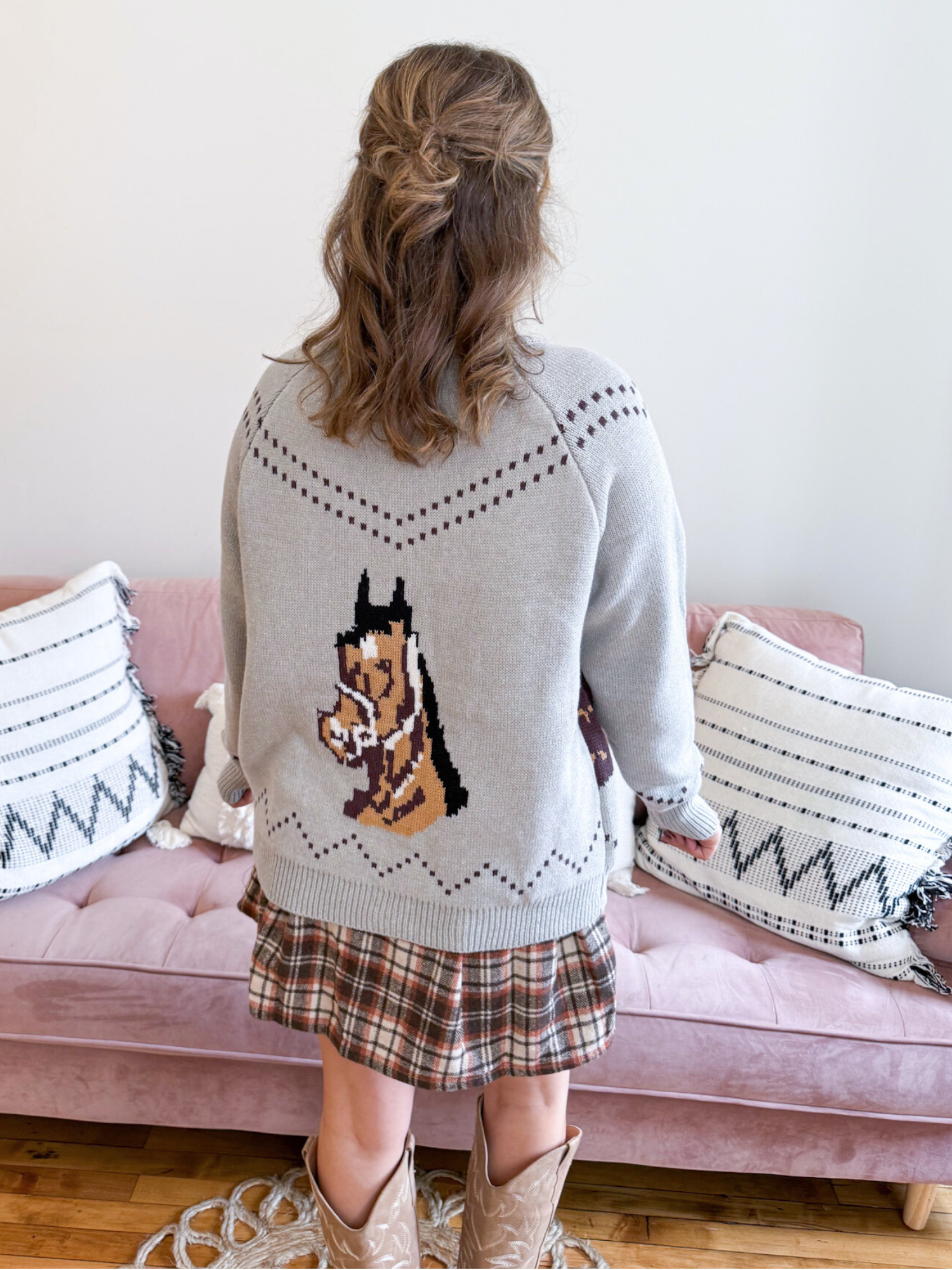 Montana Horse Cardigan - The Collective Rose