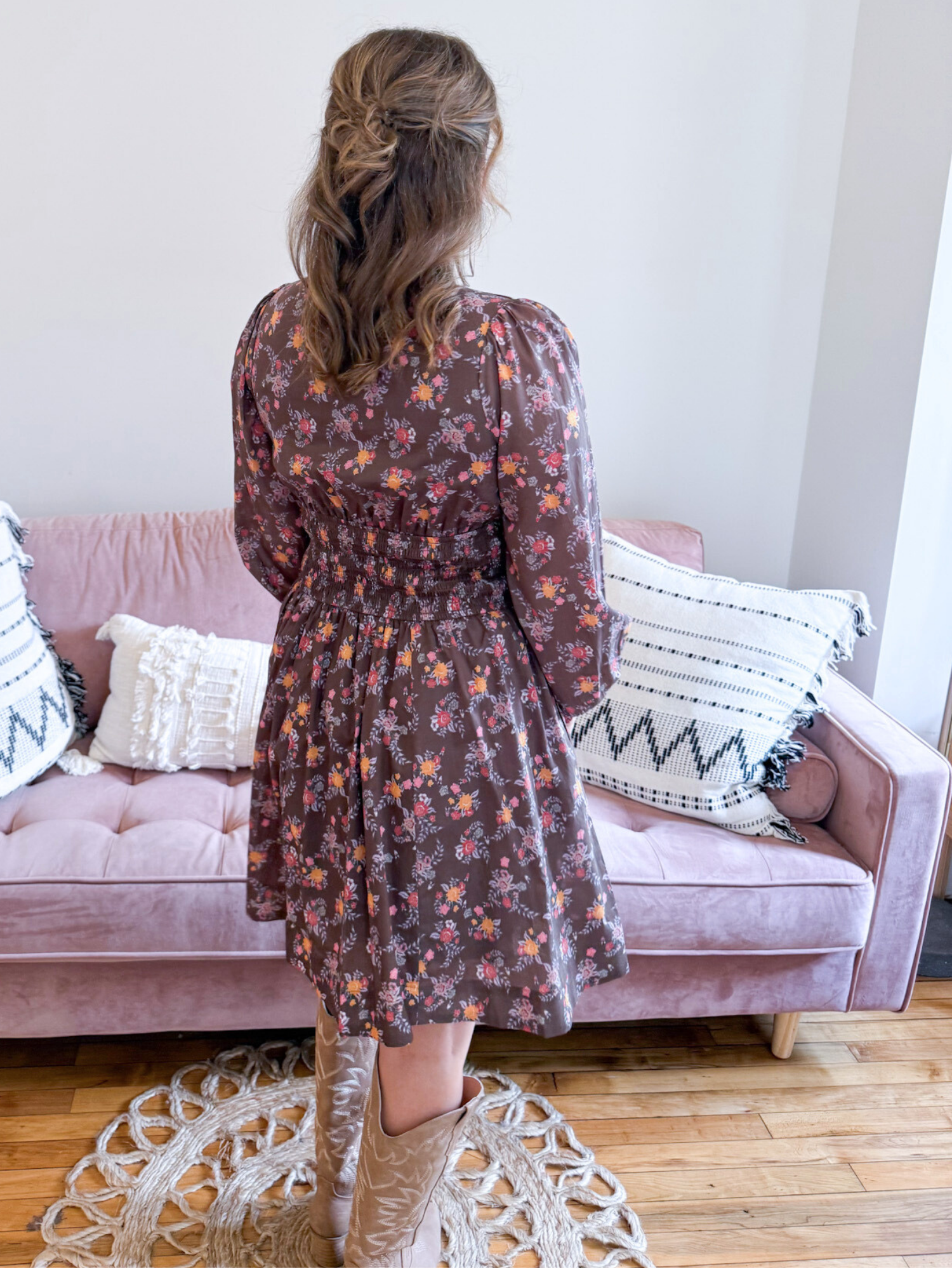 Ashby Floral Mini Dress - The Collective Rose