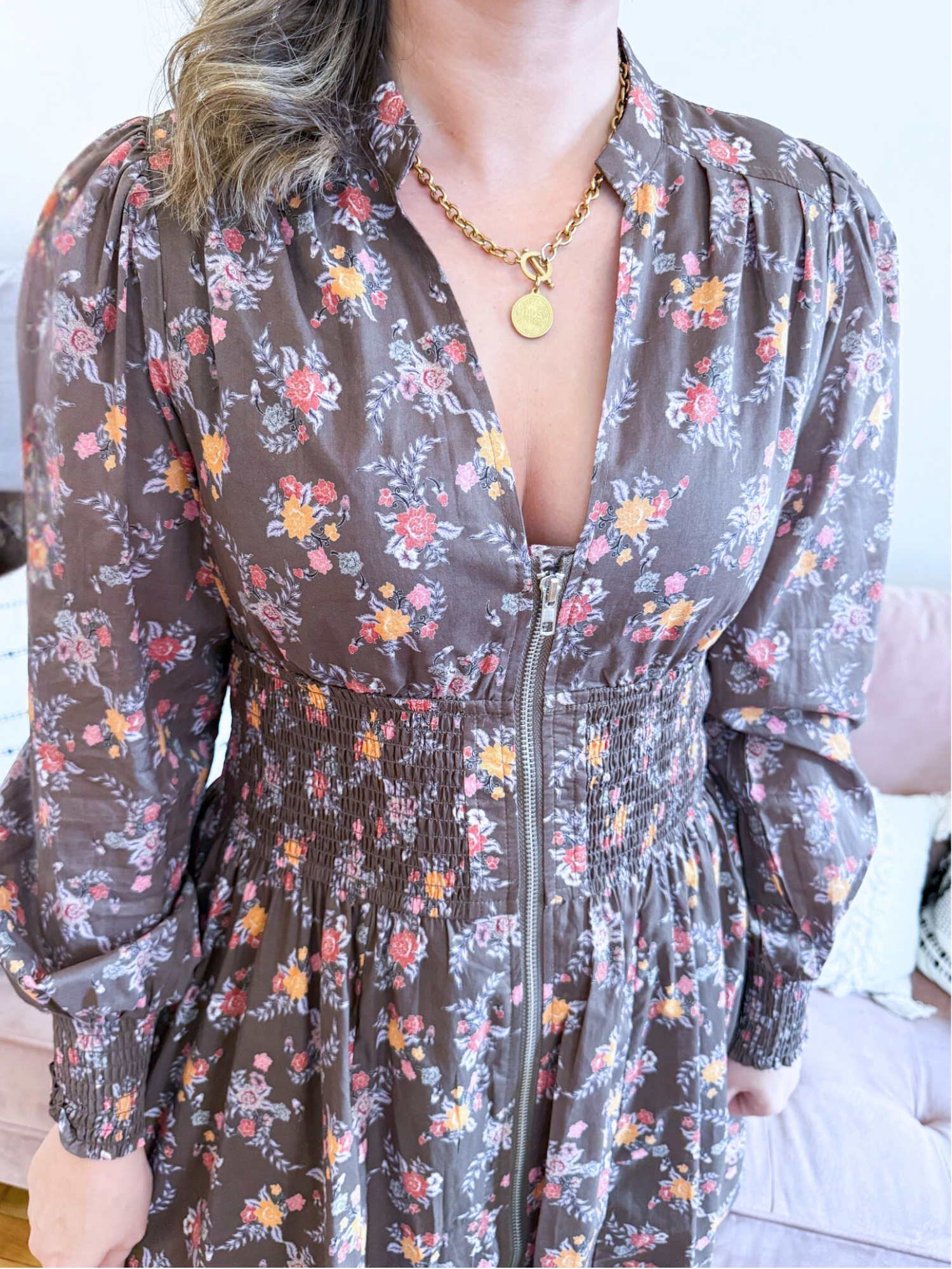 Ashby Floral Mini Dress - The Collective Rose