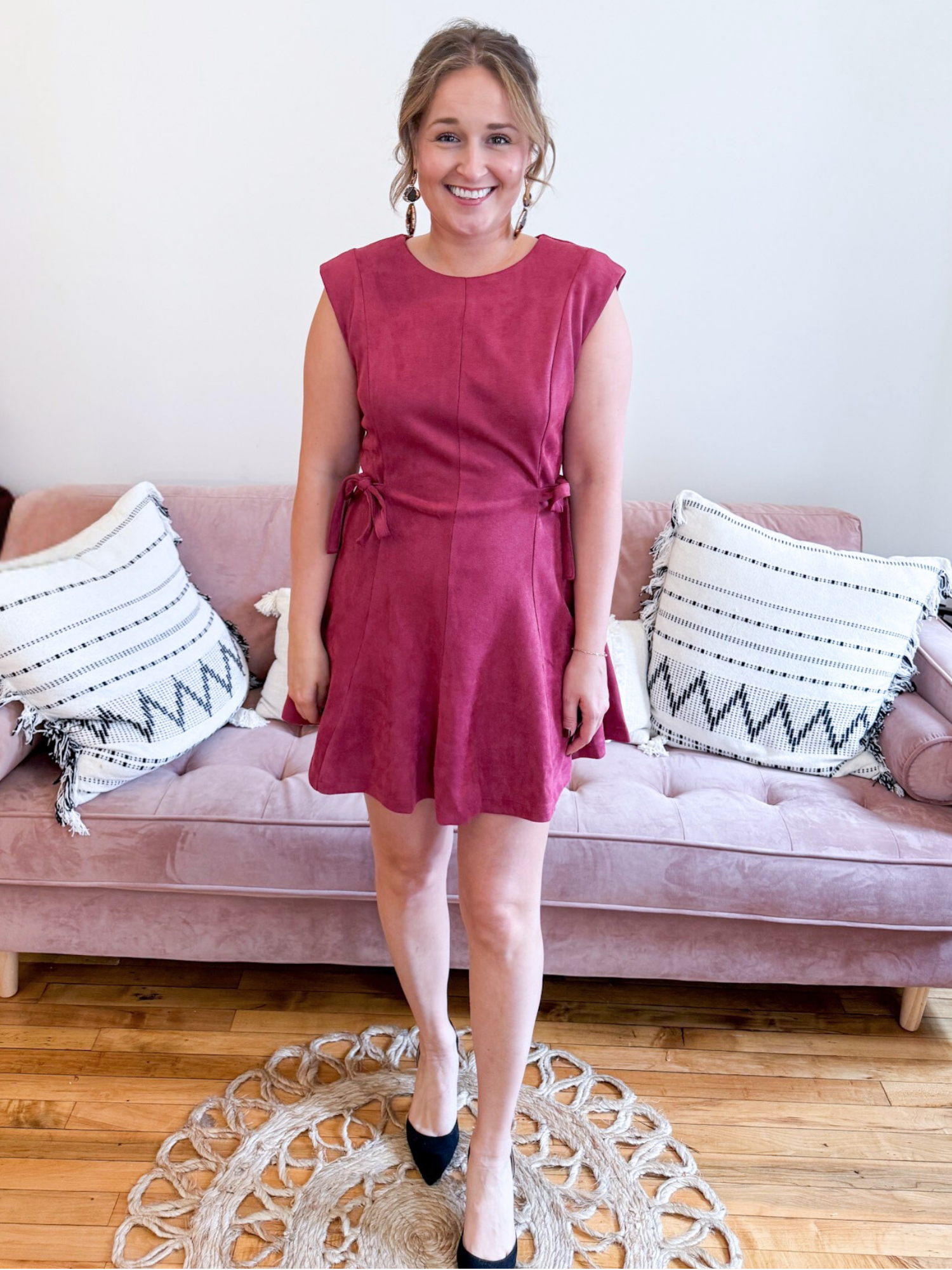 Ryland Fit & Flare Mini Dress - The Collective Rose