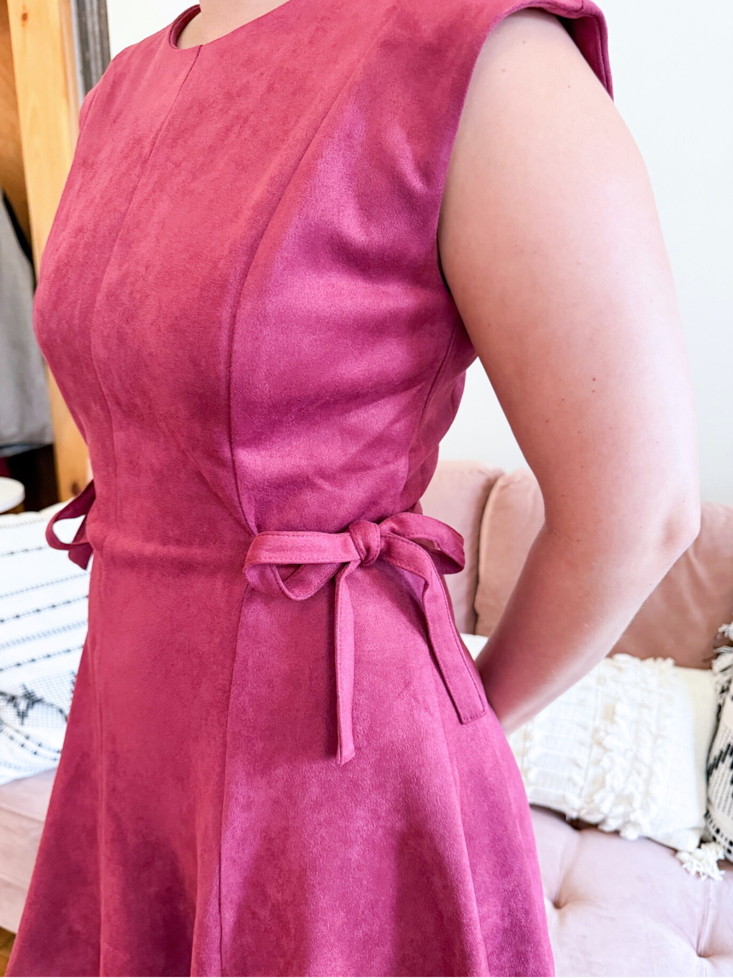 Ryland Fit & Flare Mini Dress - The Collective Rose