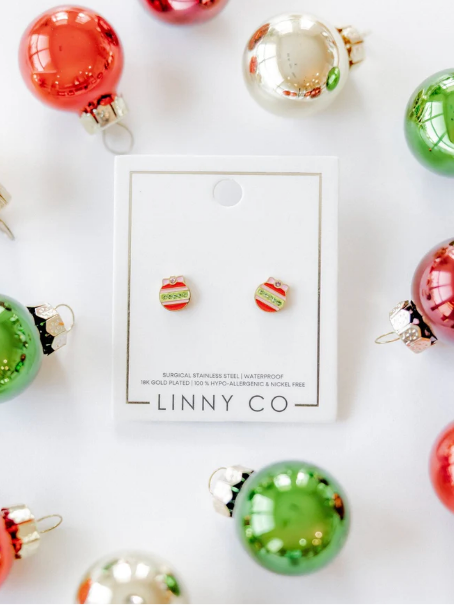 Chandler Ornament Screwback Stud Earrings - The Collective Rose