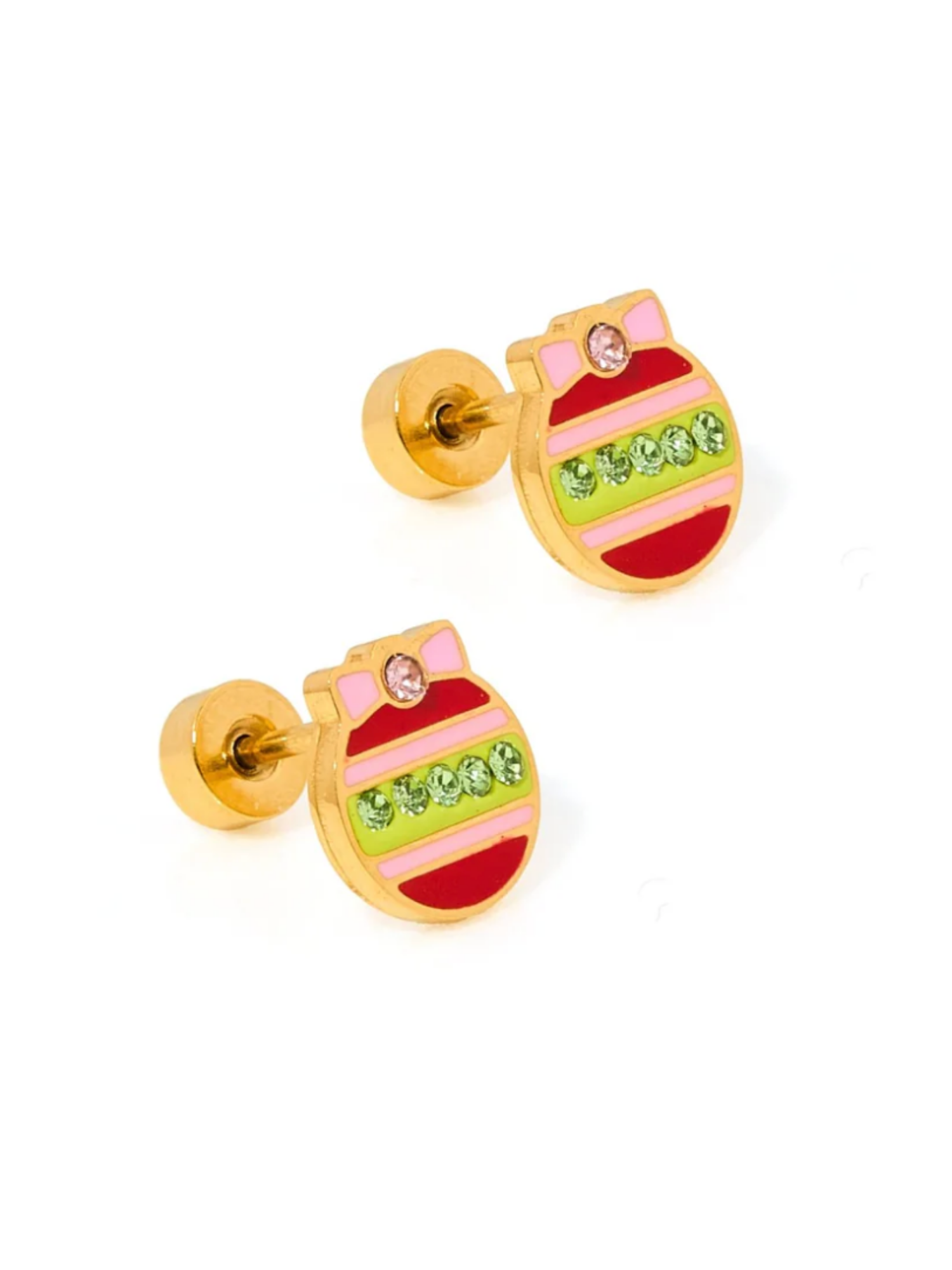 Chandler Ornament Screwback Stud Earrings - The Collective Rose