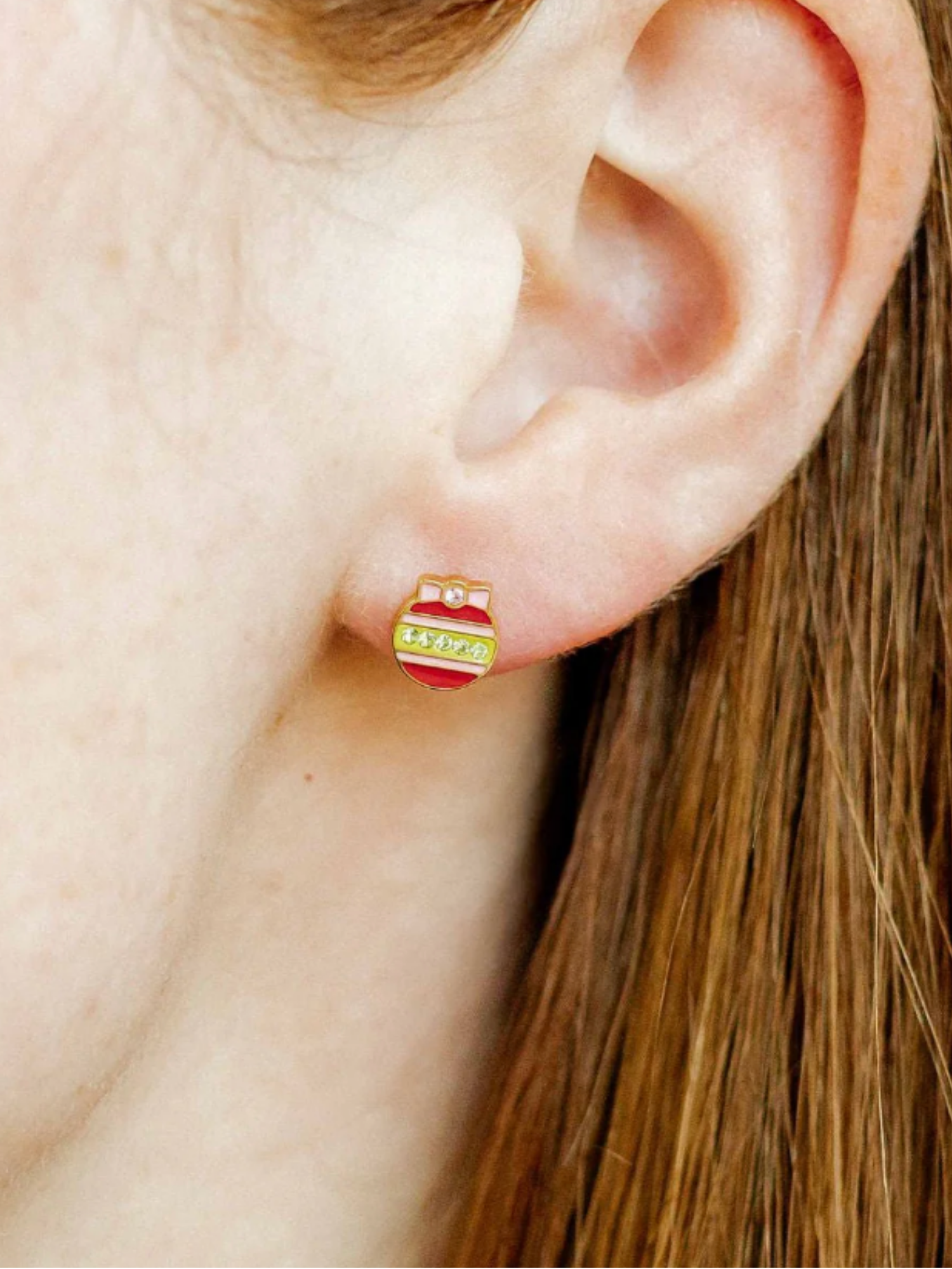 Chandler Ornament Screwback Stud Earrings - The Collective Rose