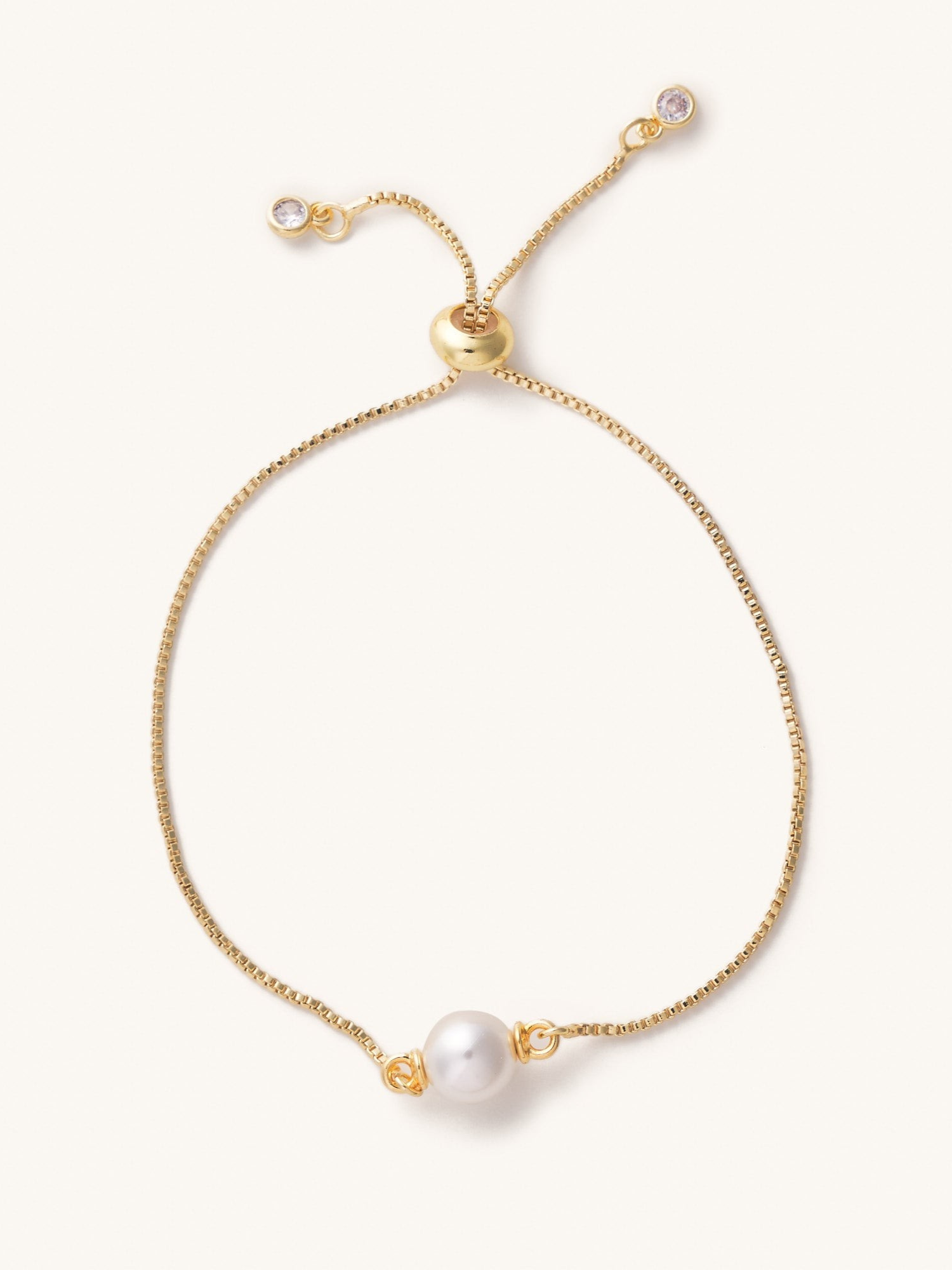 Presley Slider Bracelet - Pearl - The Collective Rose