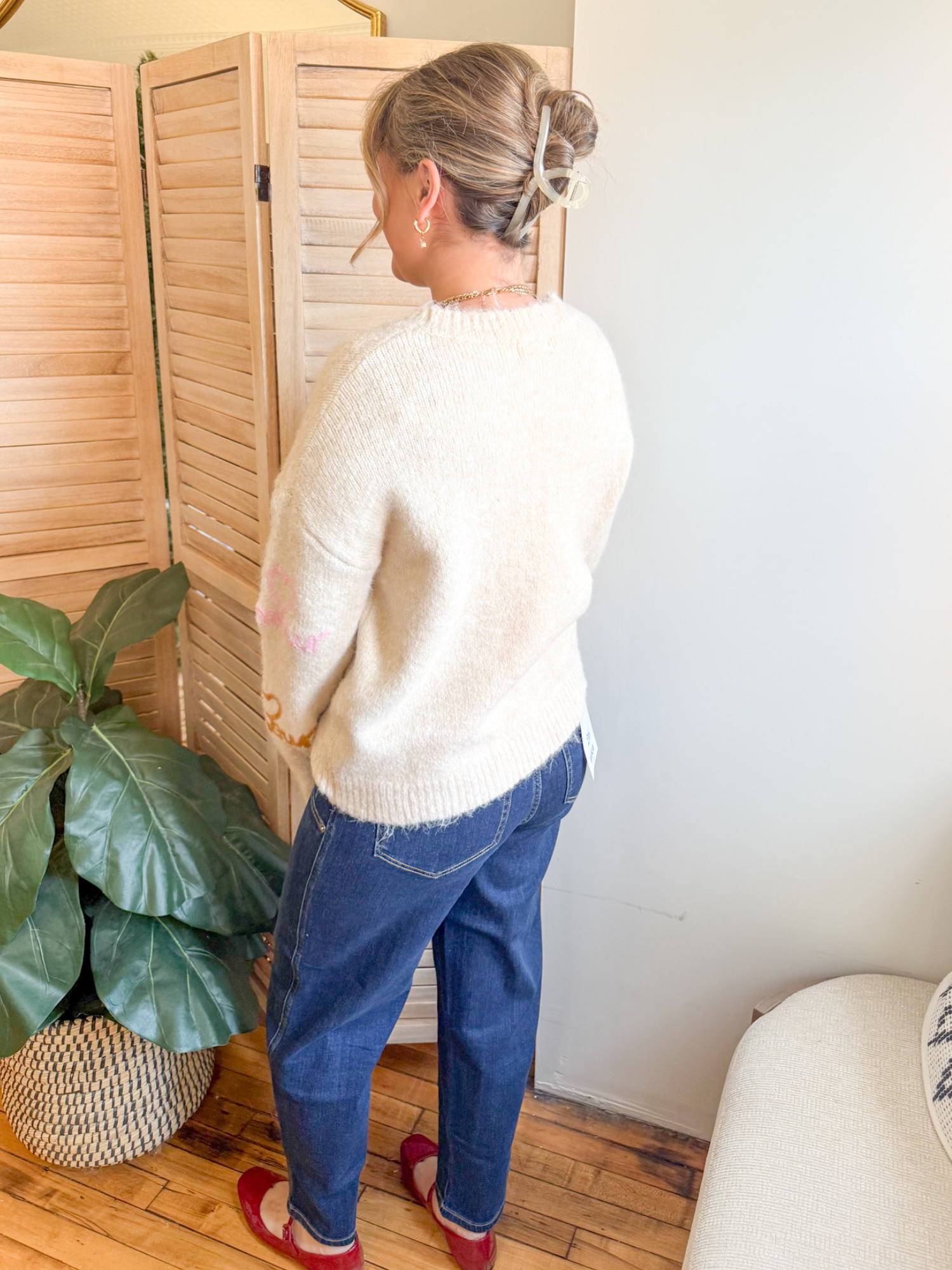 Amour Embroidered Sweater