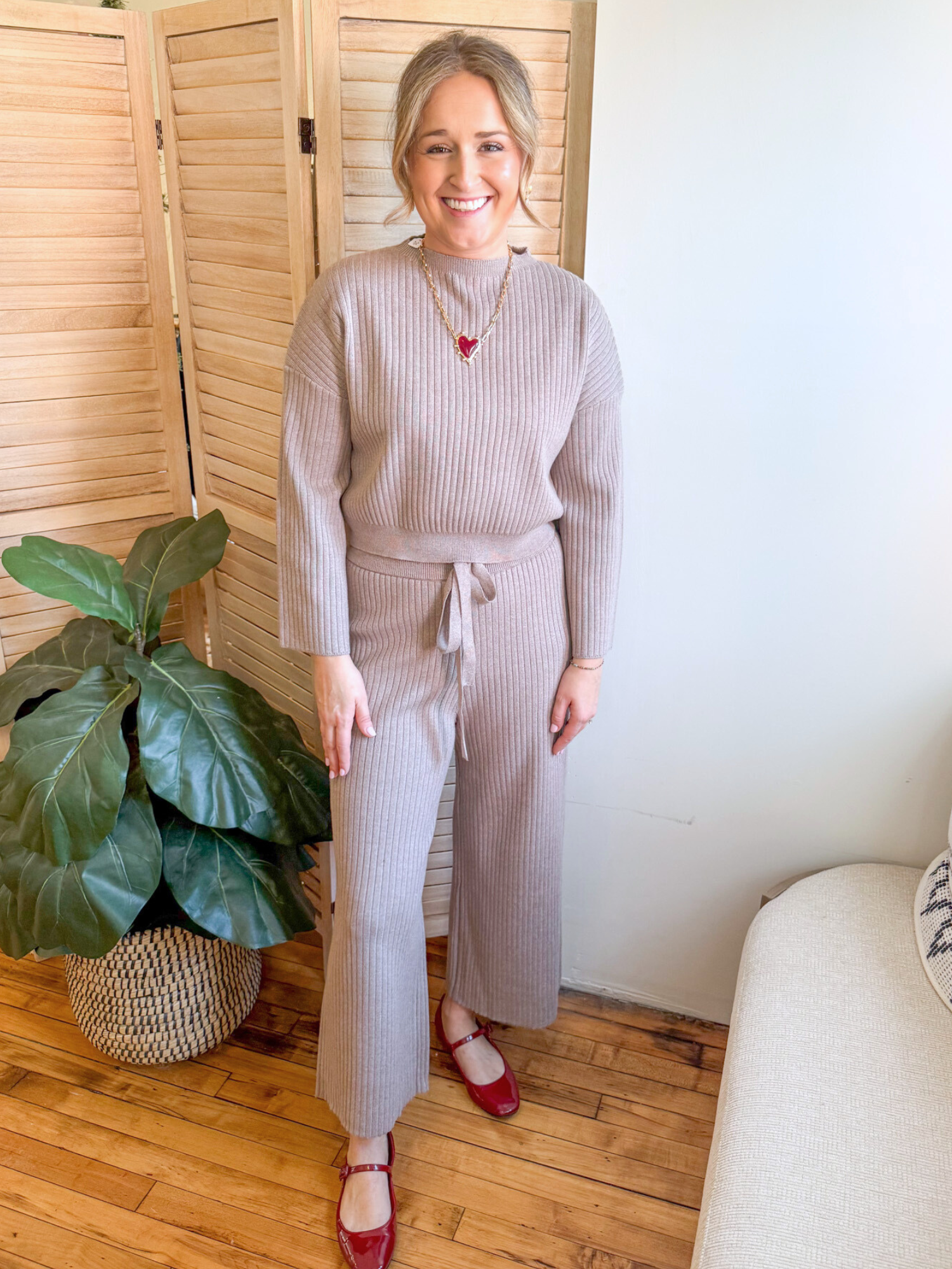 Cierra Ribbed Knit Top - The Collective Rose