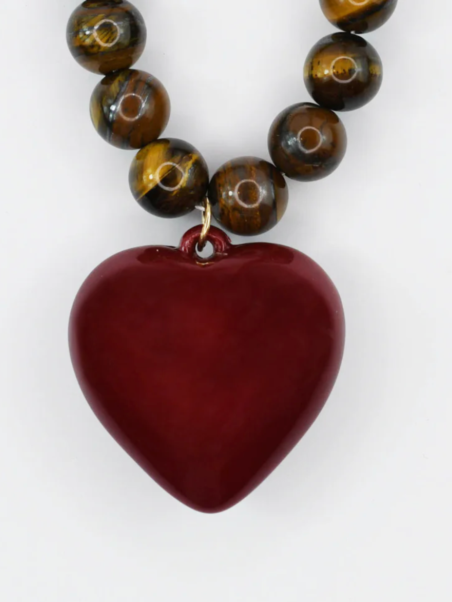 Janel Tiger Eye Gemstone Necklace - The Collective Rose