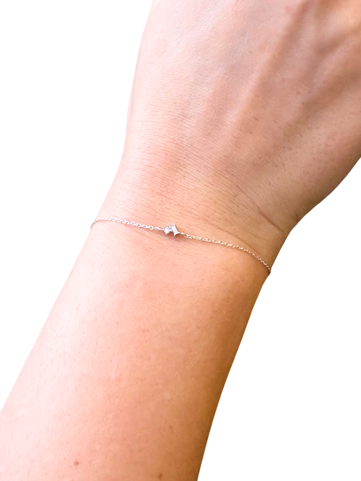 Linked Baguette Bracelet - The Collective Rose