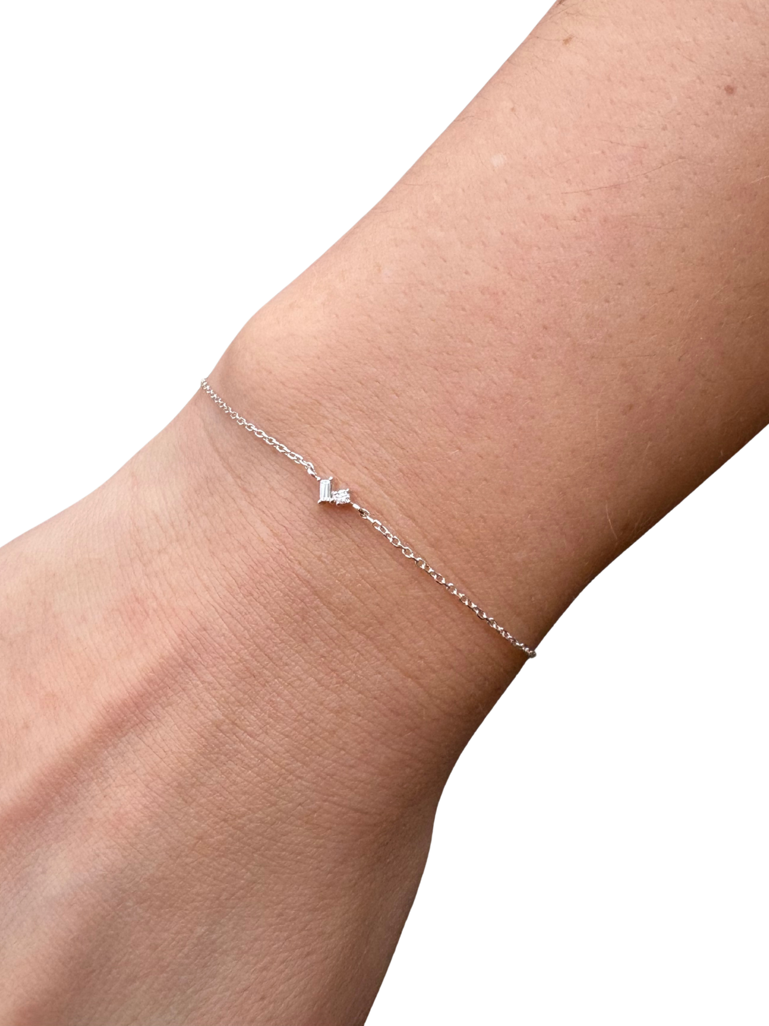 Linked Baguette Bracelet - The Collective Rose