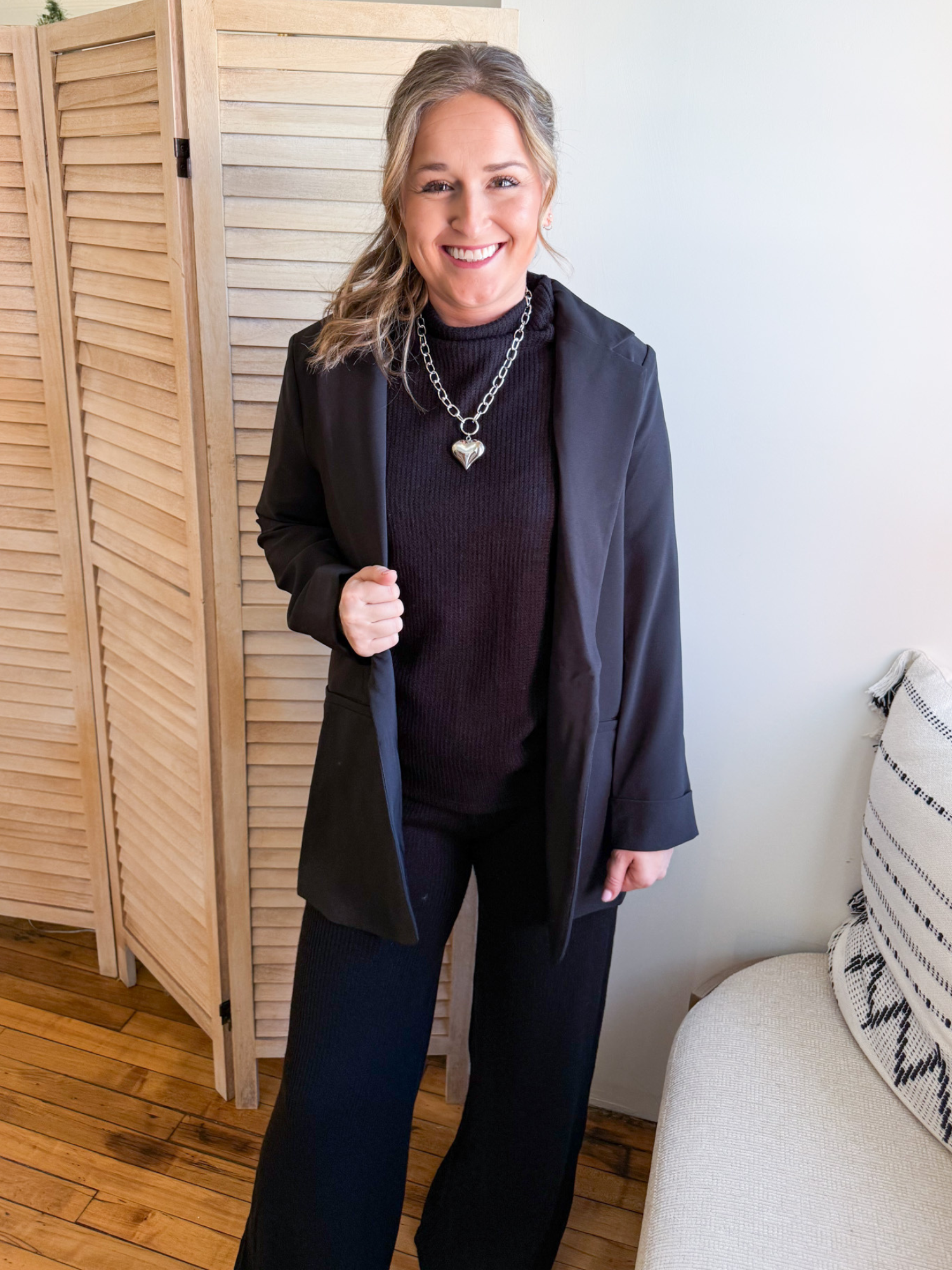 Shay Classic Blazer - Black - The Collective Rose