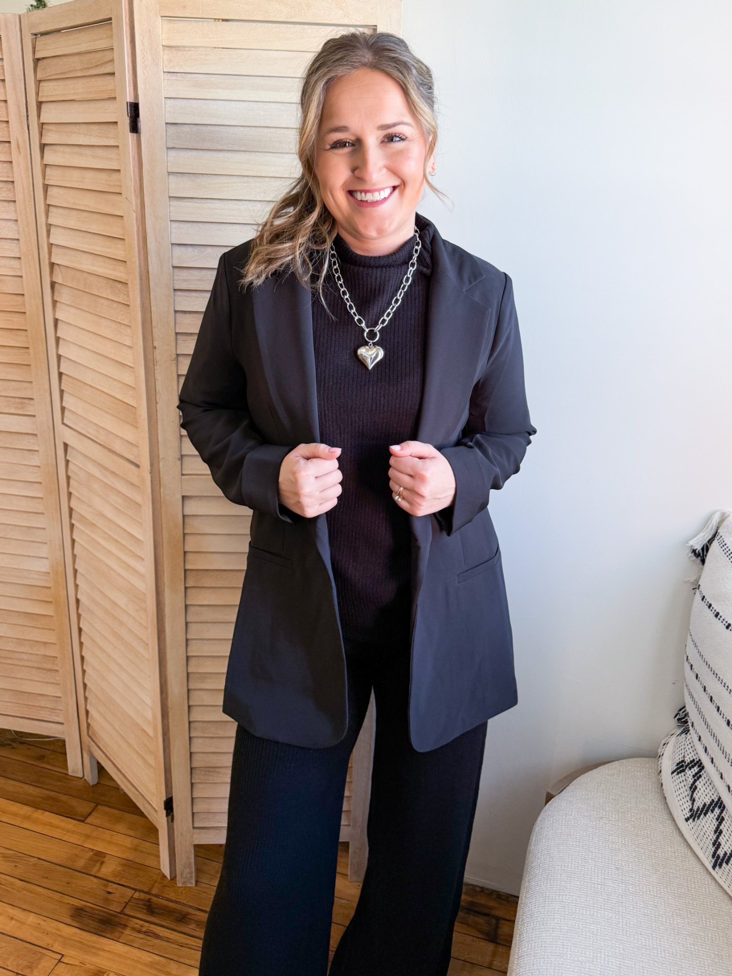 Shay Classic Blazer - Black - The Collective Rose