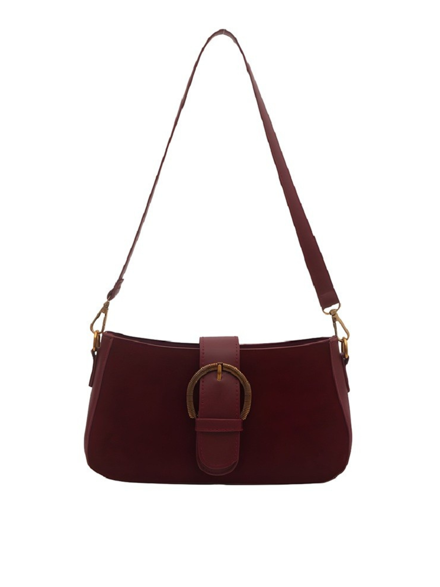 Cabernet Suede Shoulder Bag - The Collective Rose