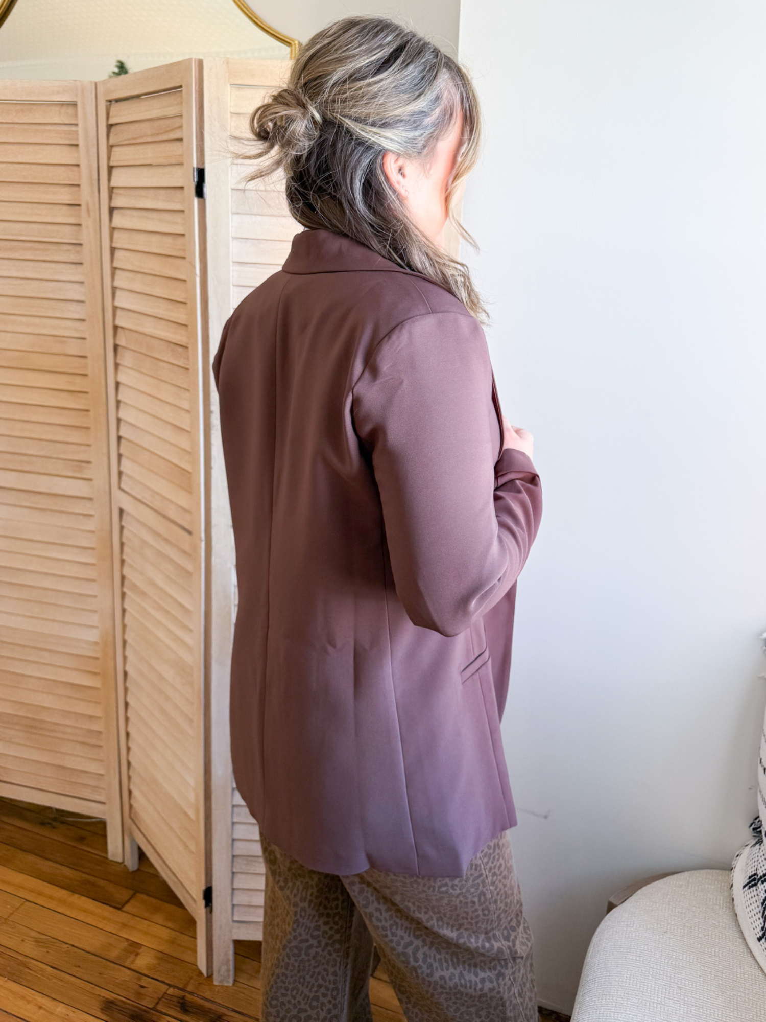 Shay Classic Blazer - Brown - The Collective Rose