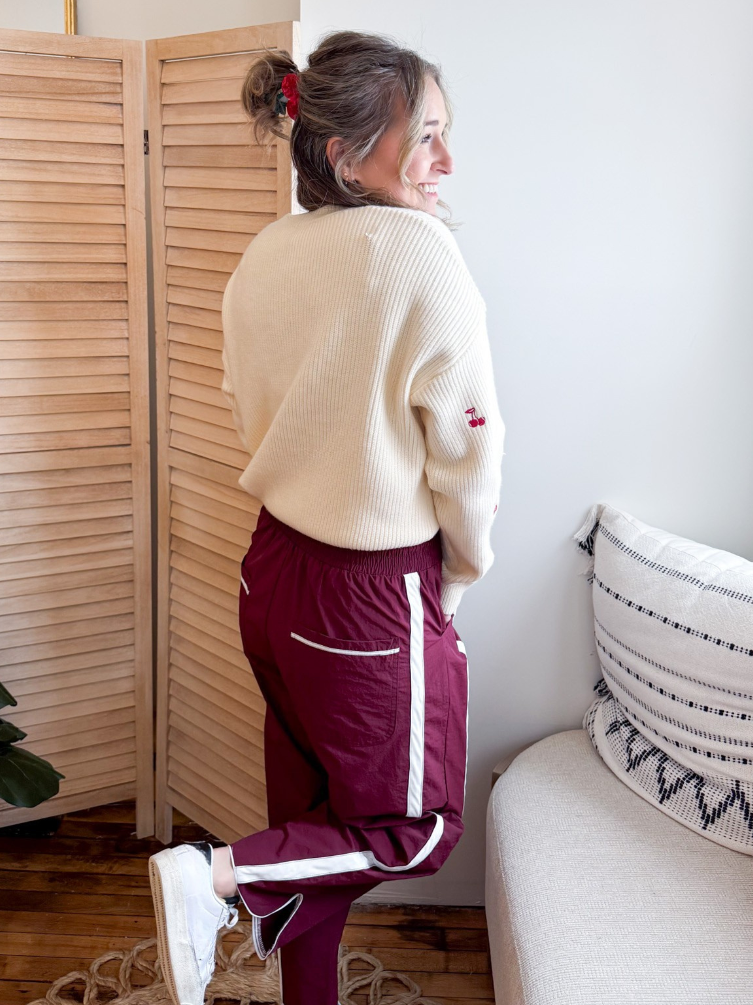 Rinna Contrast Windbreaker Pants