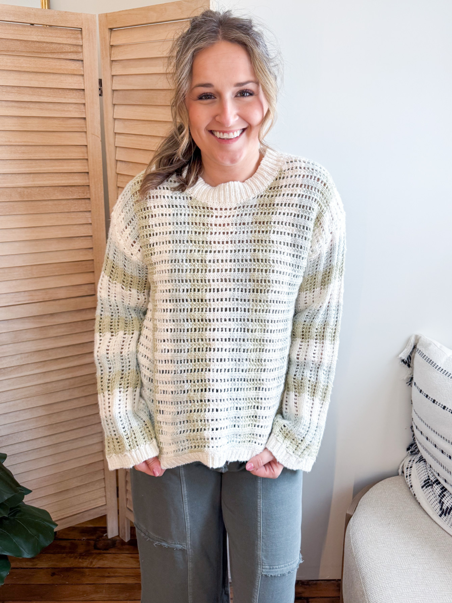 Vera Textured Striped Sweater