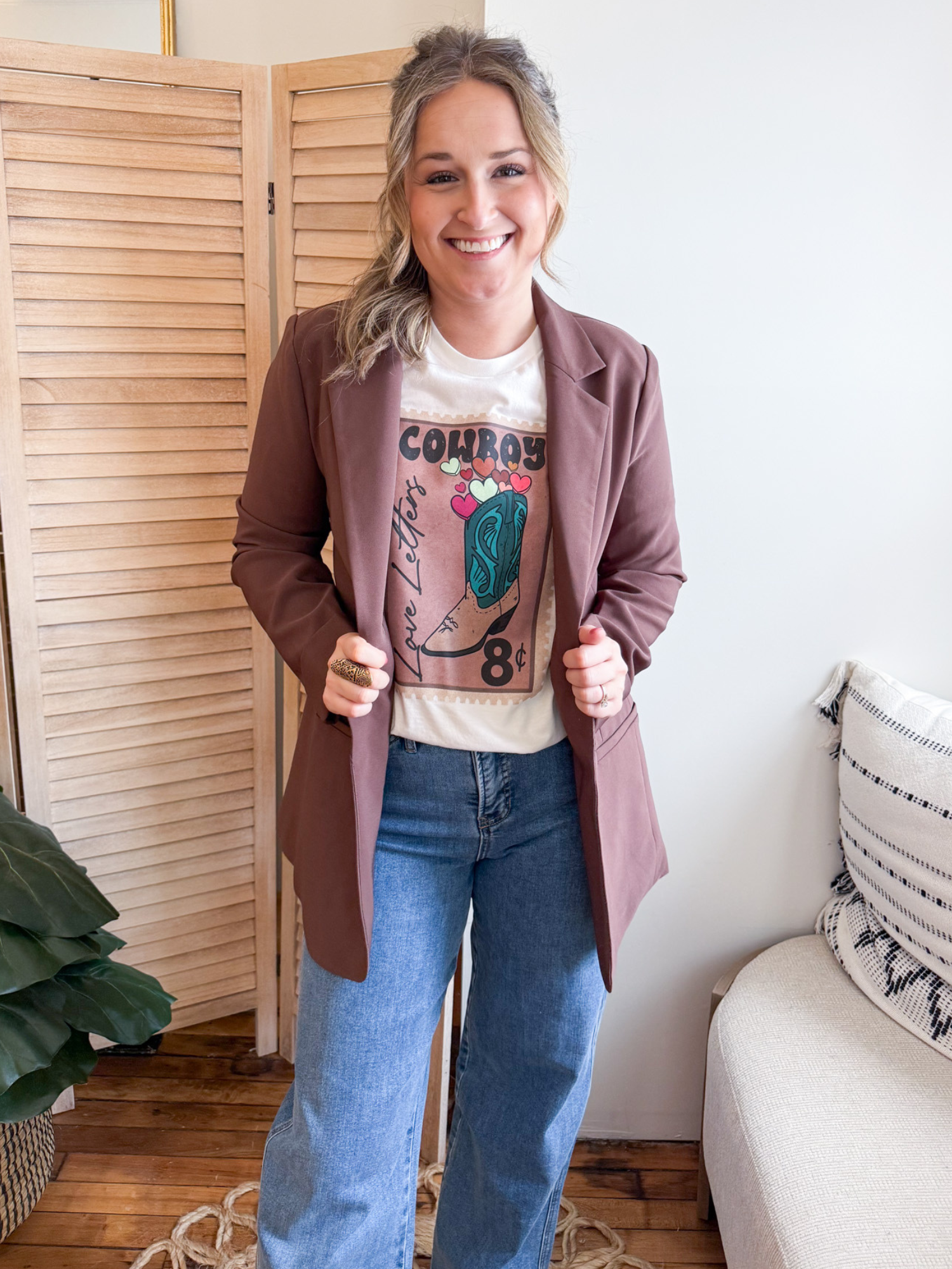 Cowboy Love Letters Tee - The Collective Rose