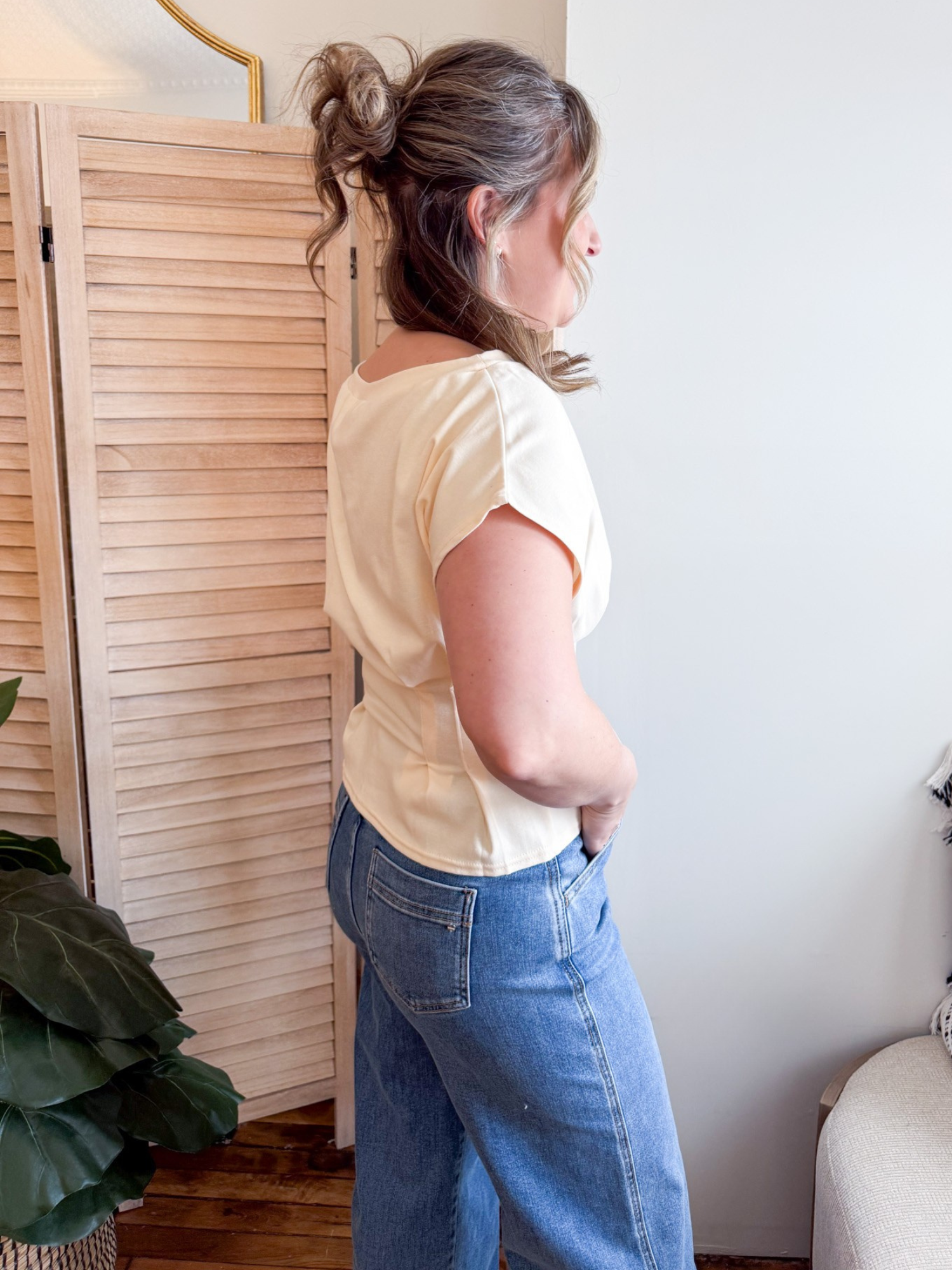 Madeline Pleated Waist Top - The Collective Rose