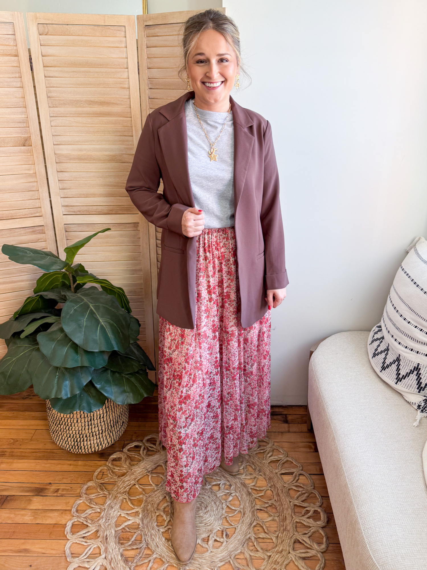 Ashtyn Floral Maxi Skirt - The Collective Rose