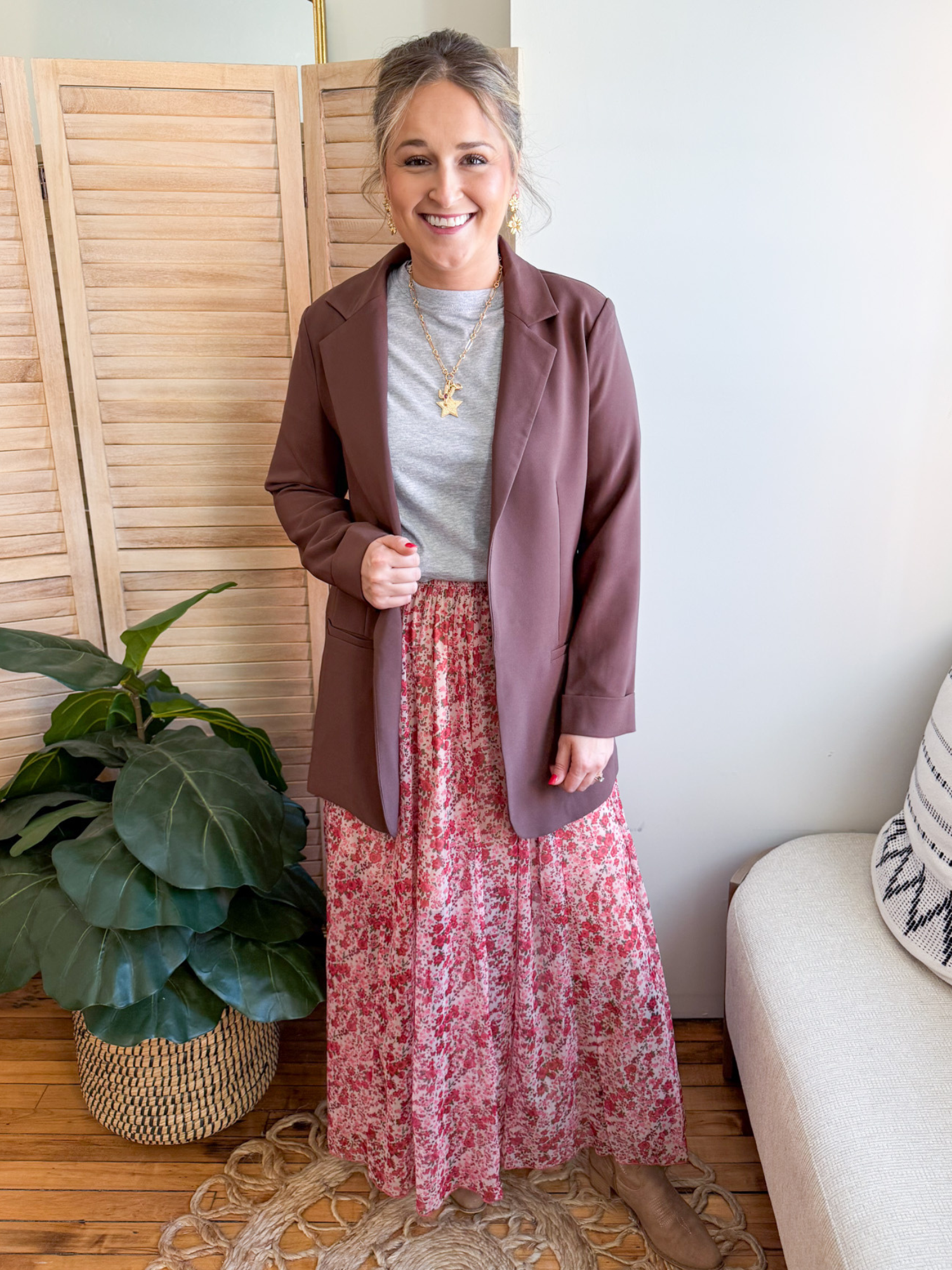 Ashtyn Floral Maxi Skirt - The Collective Rose